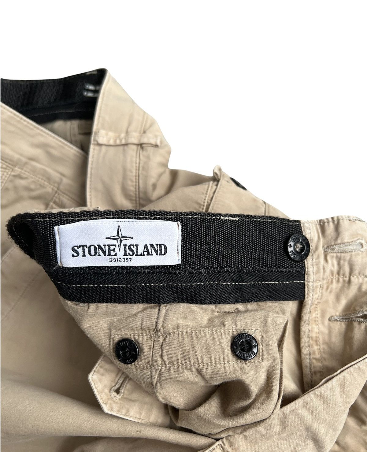 Stone Island 🔥350$ Stone Island Cotton Garment Dyed Canvas Cargo Shorts Size US 36 / EU 52 - 18 Thumbnail