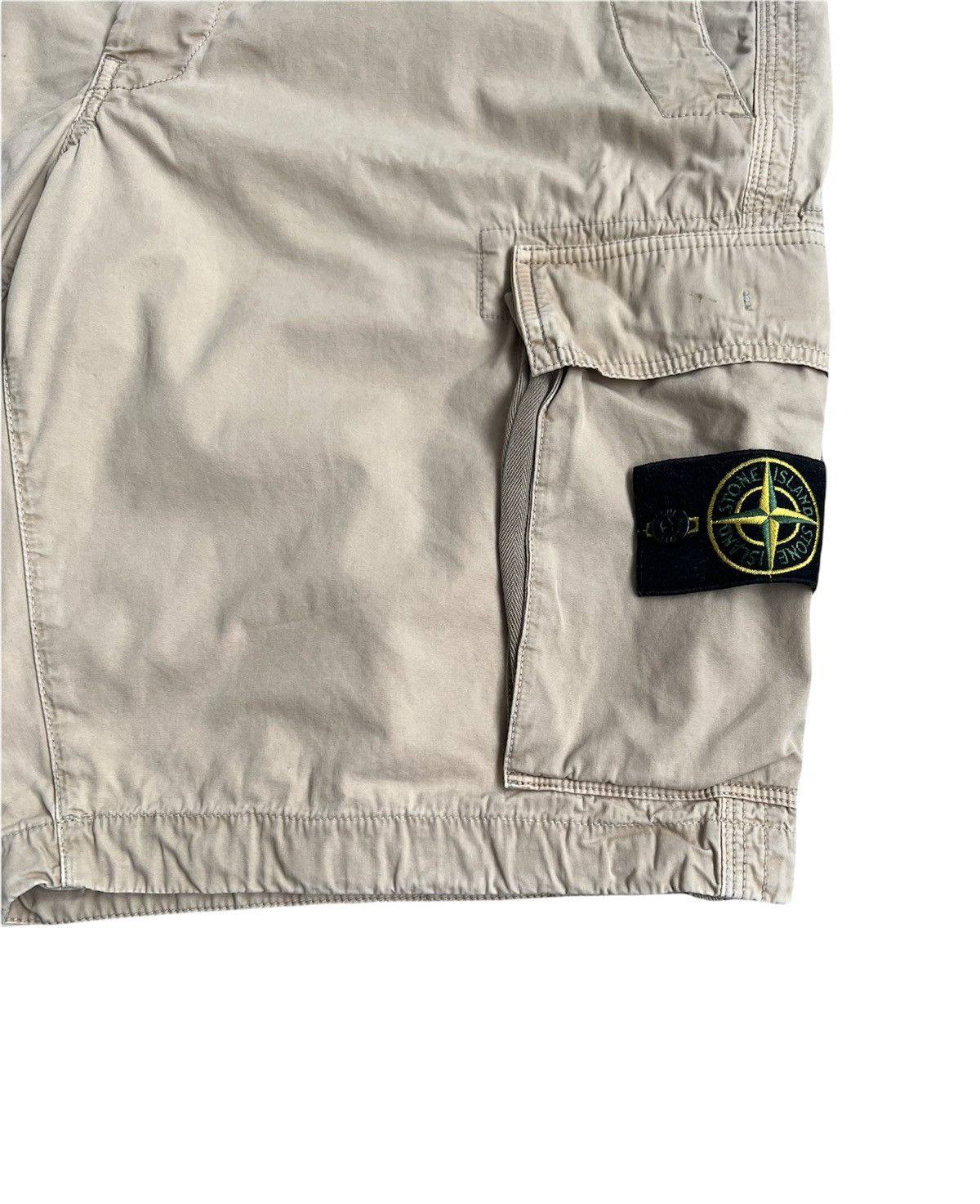 Stone Island 🔥350$ Stone Island Cotton Garment Dyed Canvas Cargo Shorts Size US 36 / EU 52 - 3 Thumbnail