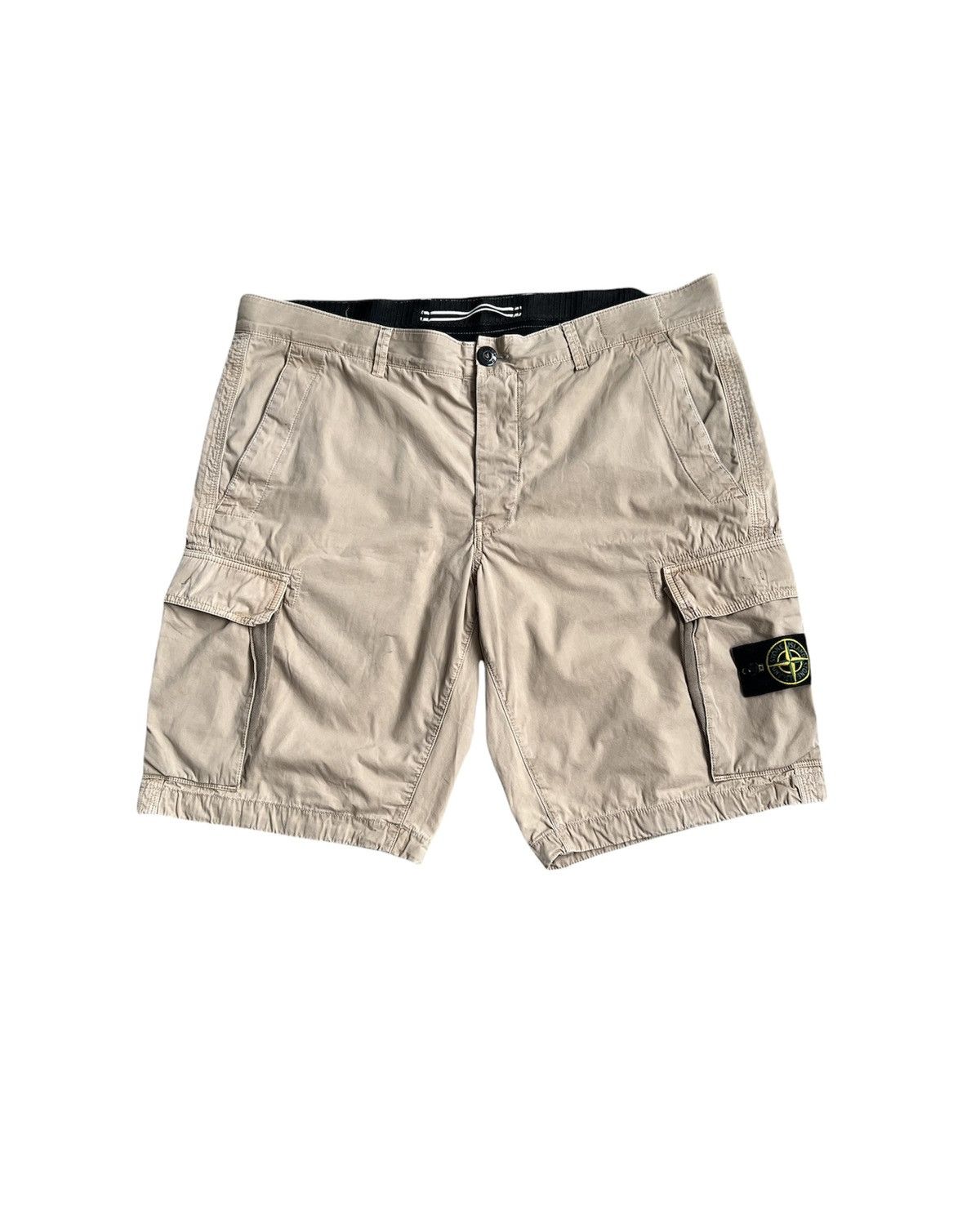 Stone Island 🔥350$ Stone Island Cotton Garment Dyed Canvas Cargo Shorts Size US 36 / EU 52 - 1 Thumbnail