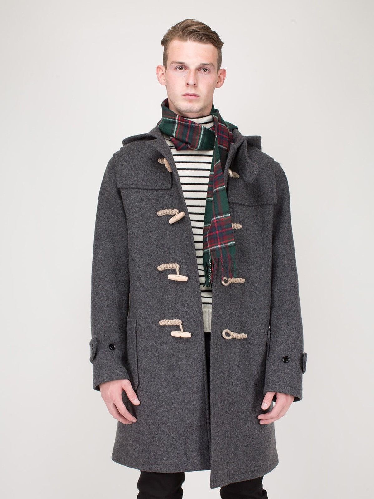 Celine AW19-20 Grey Duffle Coat Size US L / EU 52-54 / 3 - 1 Preview