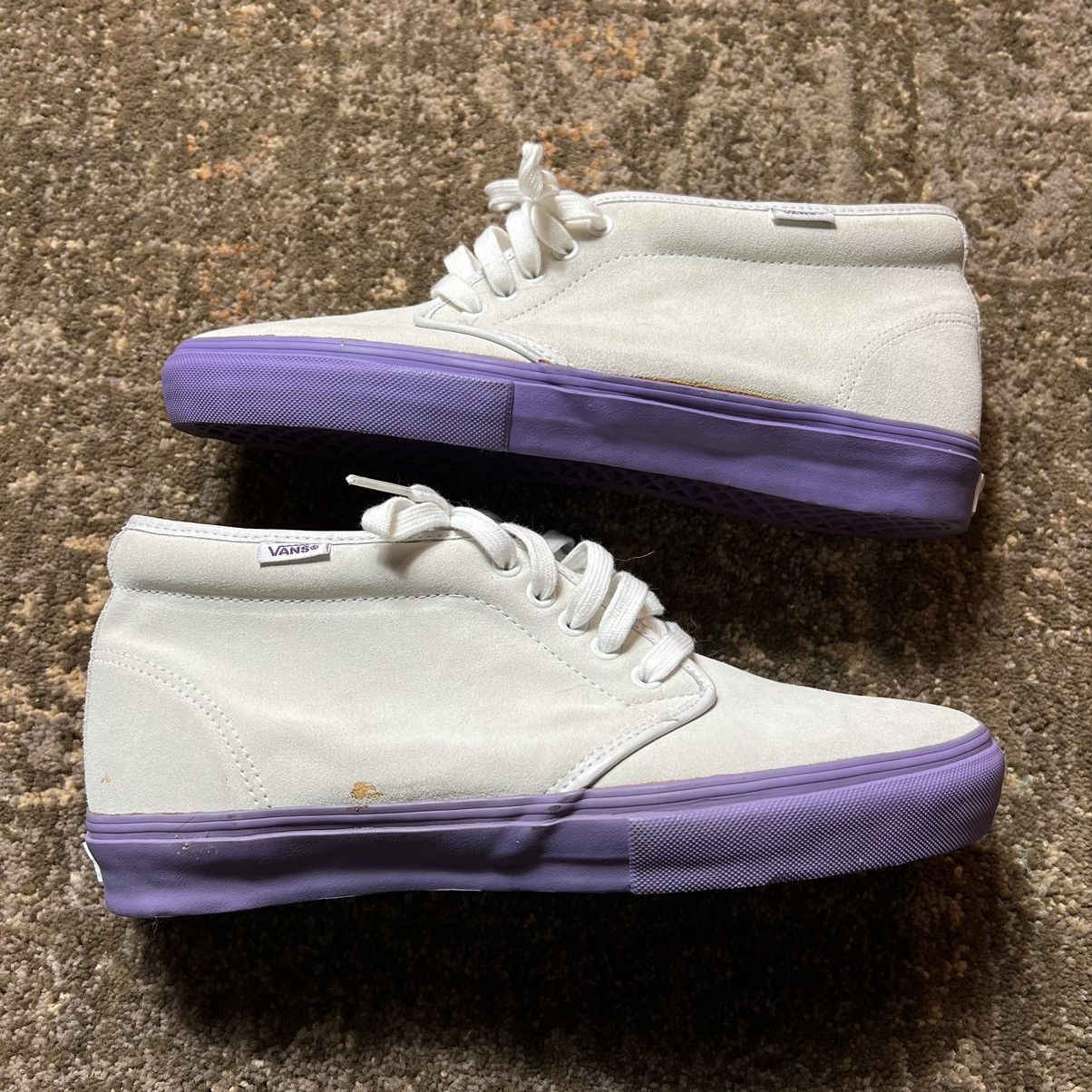 Supreme Supreme Vans Chukka White Purple Size Grailed