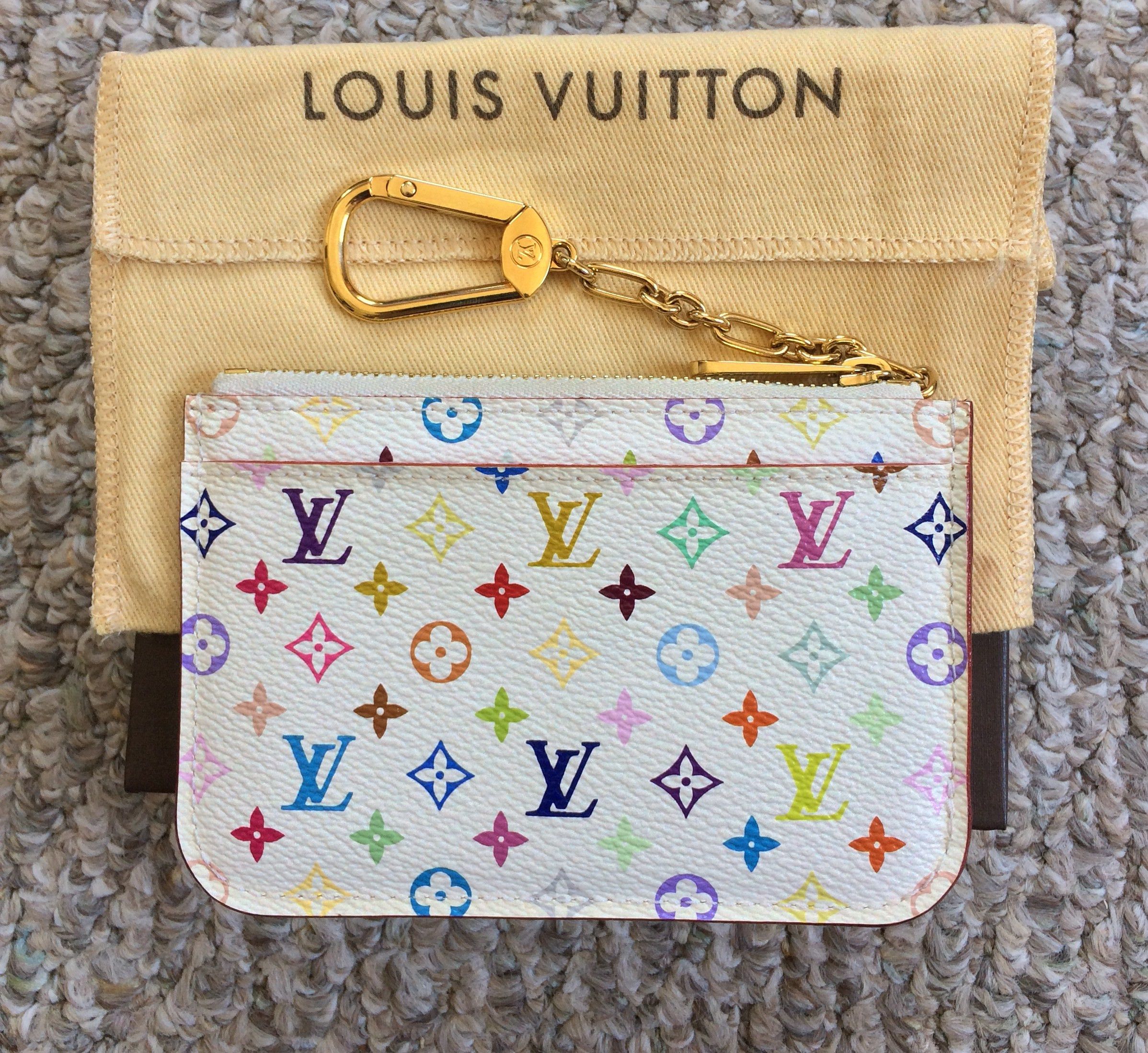 S/S 2003 Louis Vuitton x Takashi Murakami Multicolor Wallet + Accessories