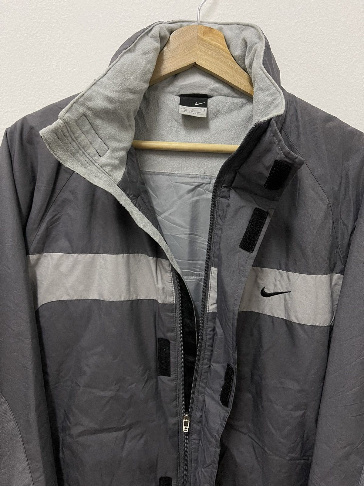 Nike × Vintage Vintage 00s Nike Swoosh Mini Logo Prima Loft Jacket Size US M / EU 48-50 / 2 - 3 Thumbnail