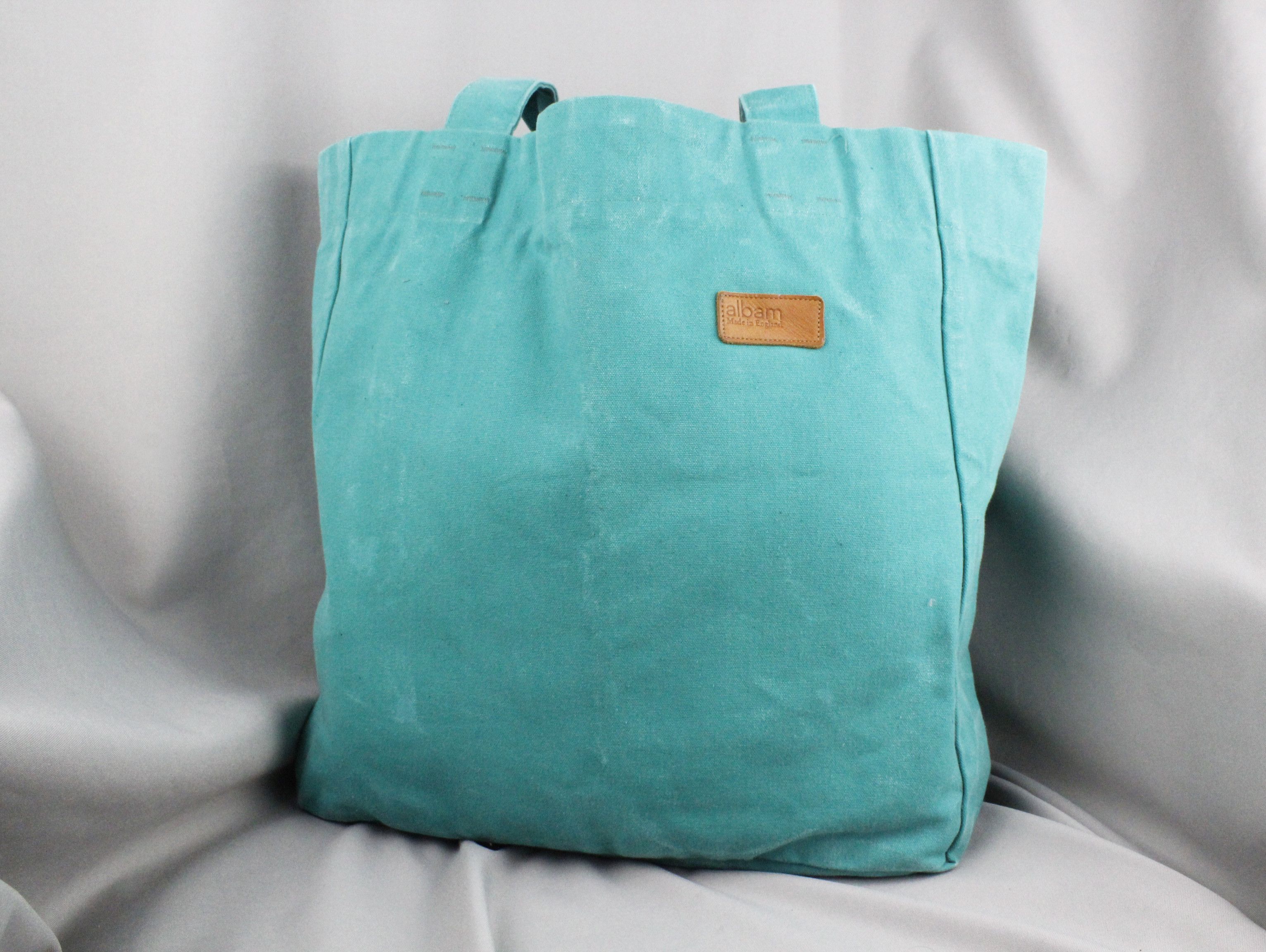 Heritage Albam Washed Turquoise Coloured Cotton Canvas Tote bag | Grailed