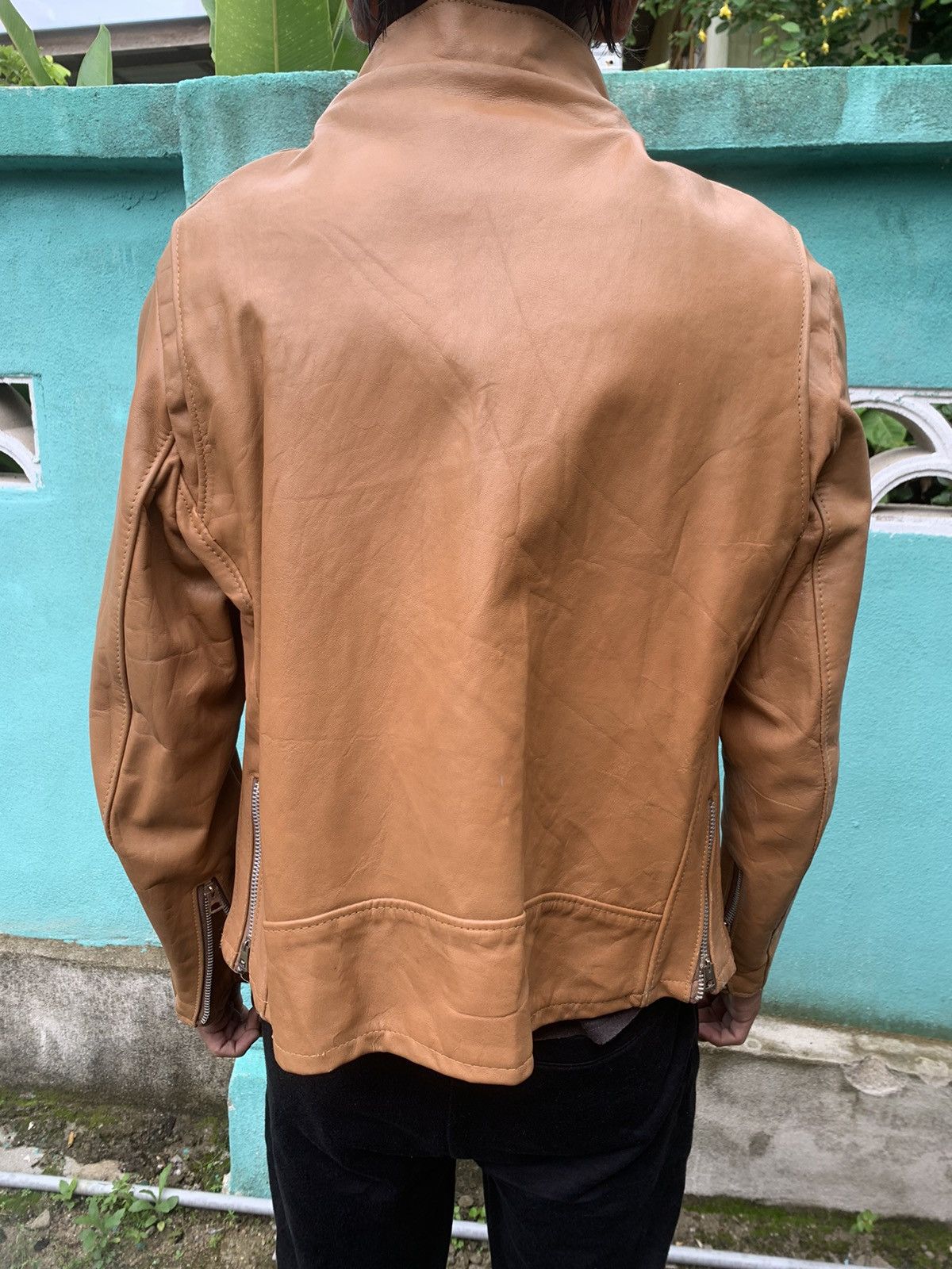 Schott 🔥 Vintage Schott Leather Jacket/Talon Zip/80s. Size US S / EU 44-46 / 1 - 16 Thumbnail