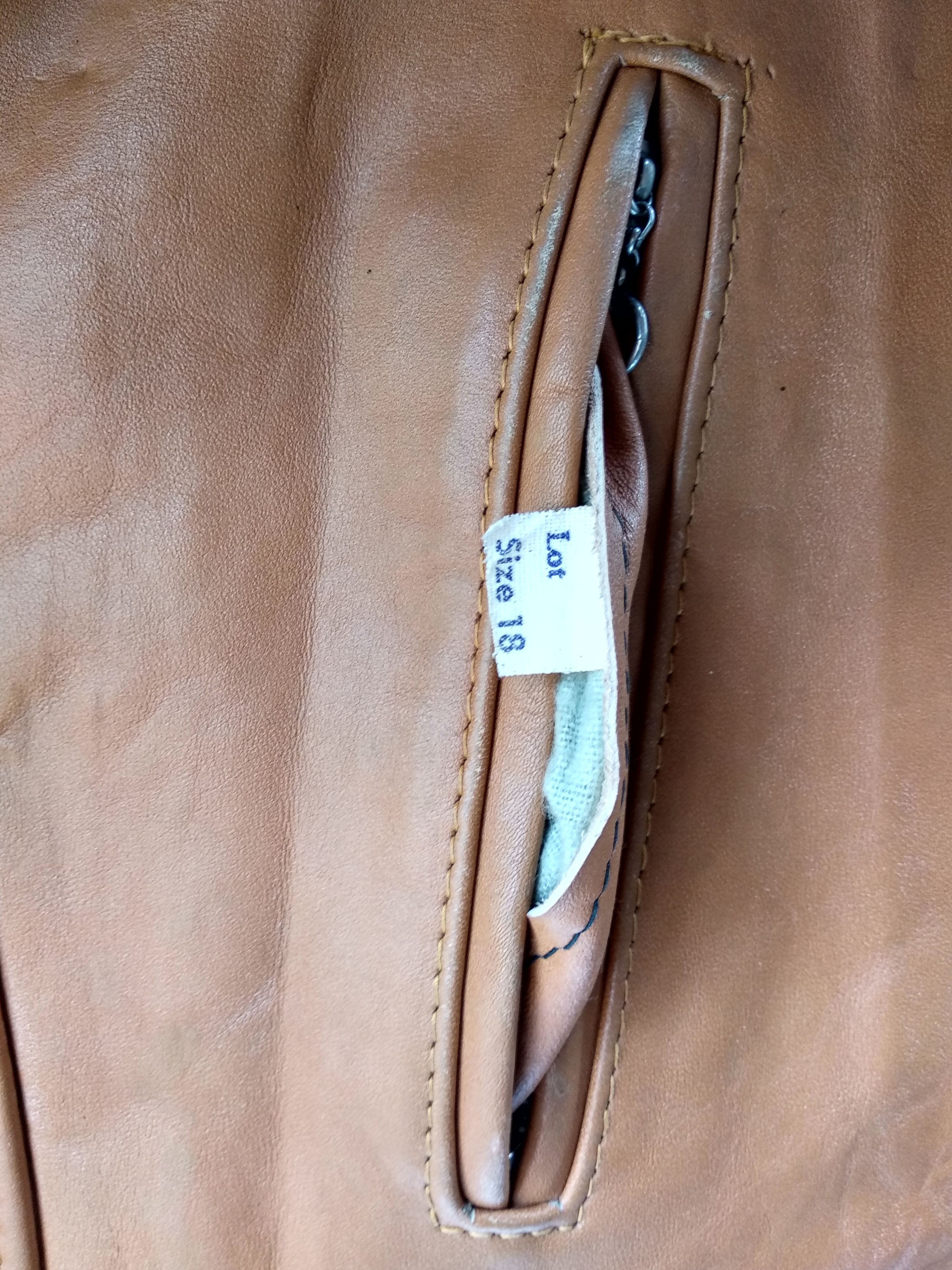 Schott 🔥 Vintage Schott Leather Jacket/Talon Zip/80s. Size US S / EU 44-46 / 1 - 6 Thumbnail