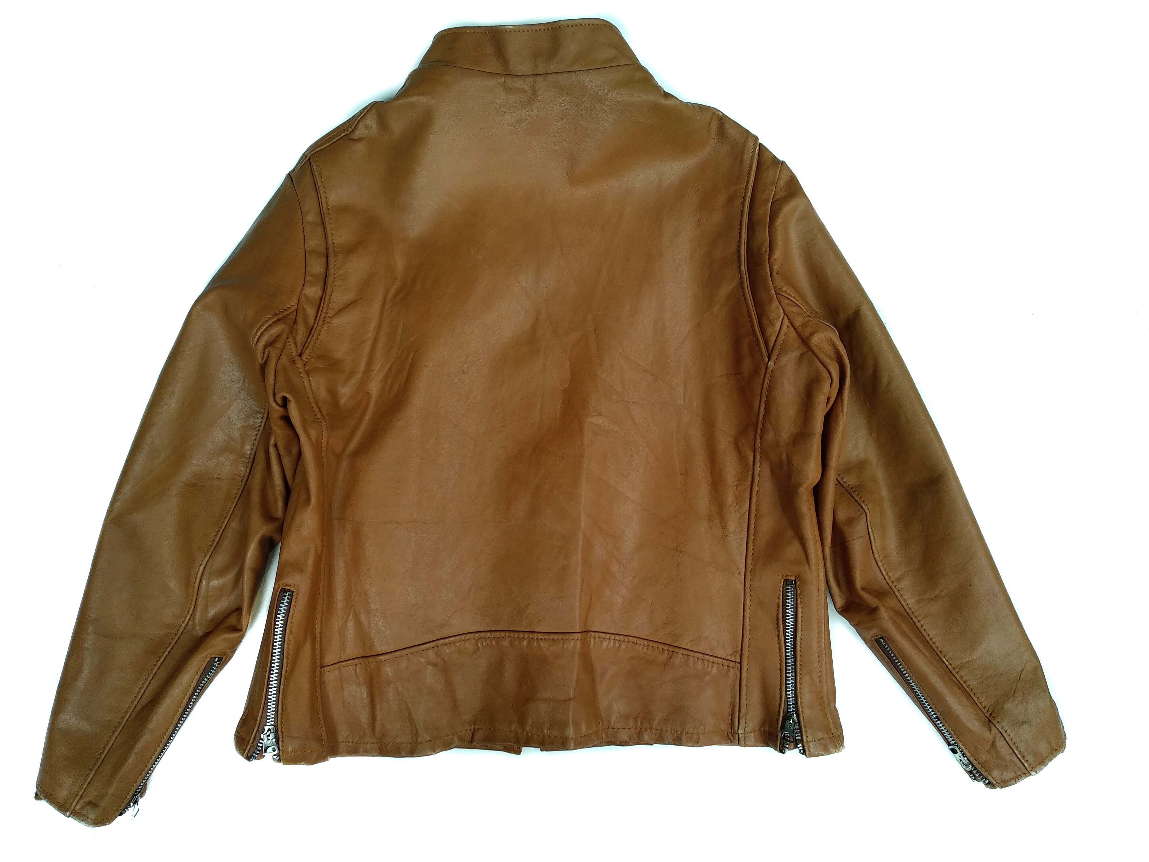 Schott 🔥 Vintage Schott Leather Jacket/Talon Zip/80s. Size US S / EU 44-46 / 1 - 2 Thumbnail