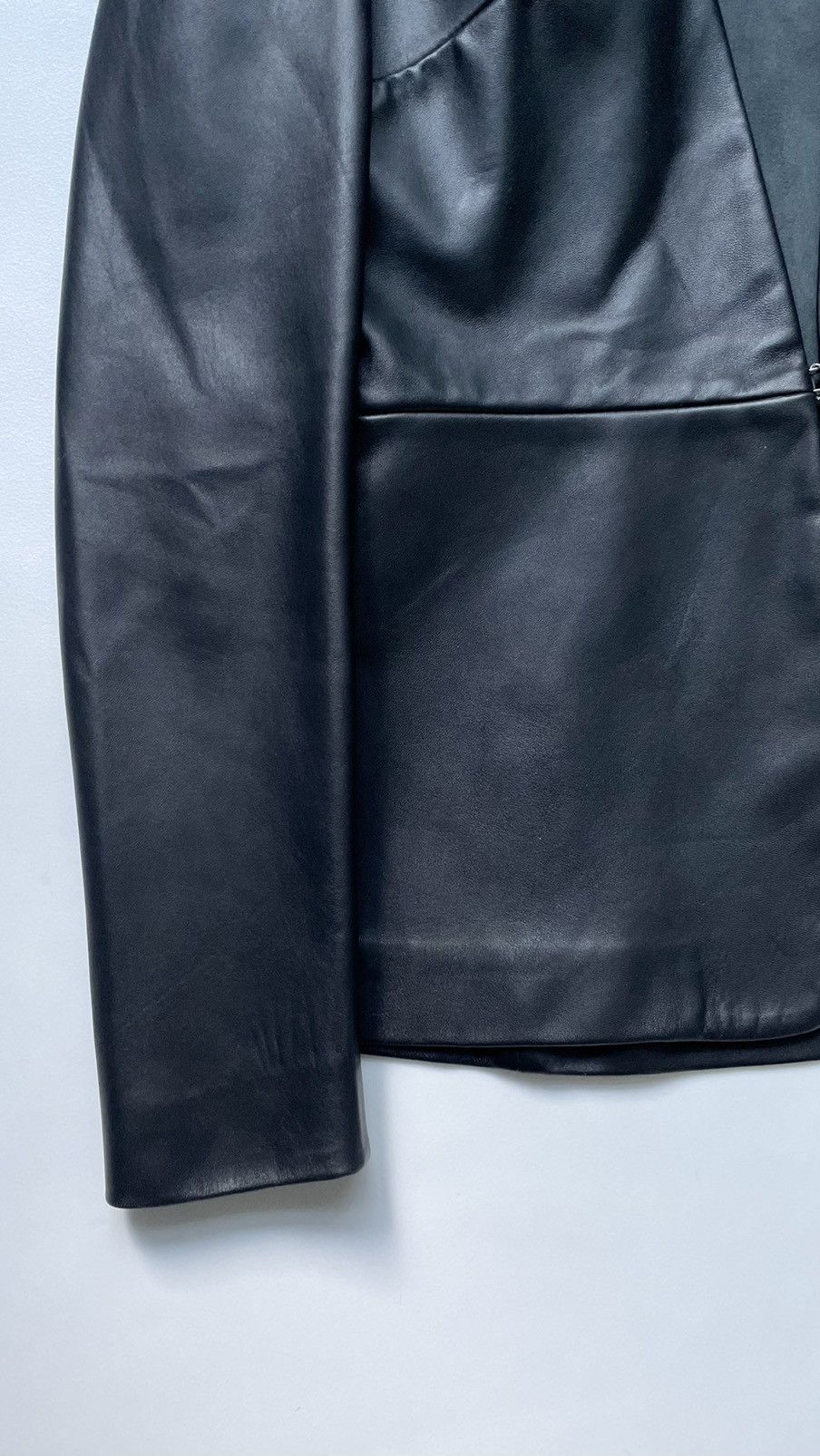 Maison Margiela A/W 15 ‘Collarless Blazer’ Style Leather Jacket Size S / US 4 / IT 40 - 7 Thumbnail