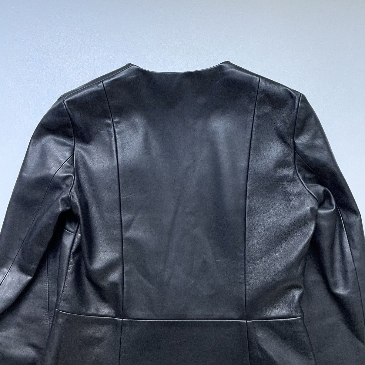 Maison Margiela A/W 15 ‘Collarless Blazer’ Style Leather Jacket Size S / US 4 / IT 40 - 12 Thumbnail