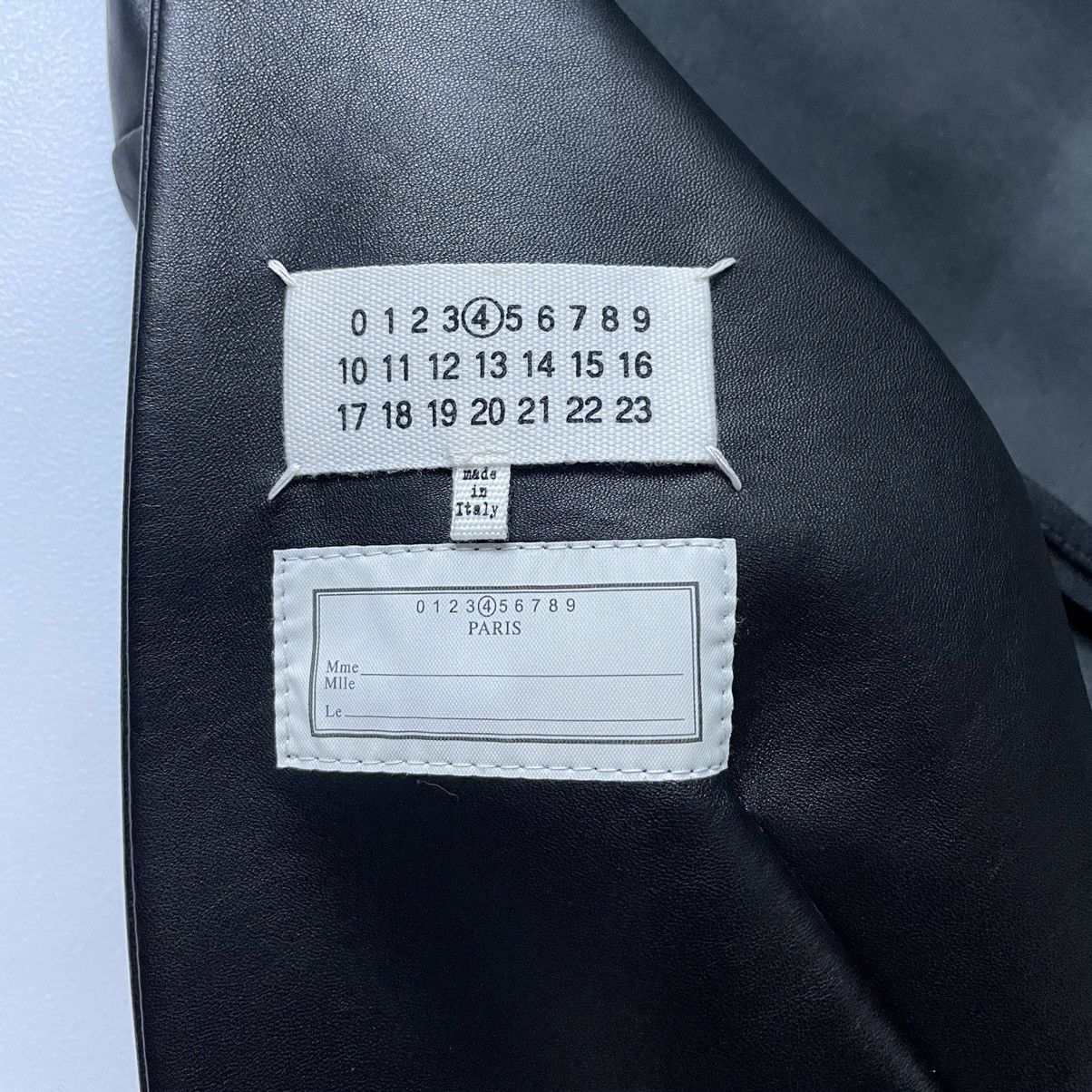 Maison Margiela A/W 15 ‘Collarless Blazer’ Style Leather Jacket Size S / US 4 / IT 40 - 4 Thumbnail