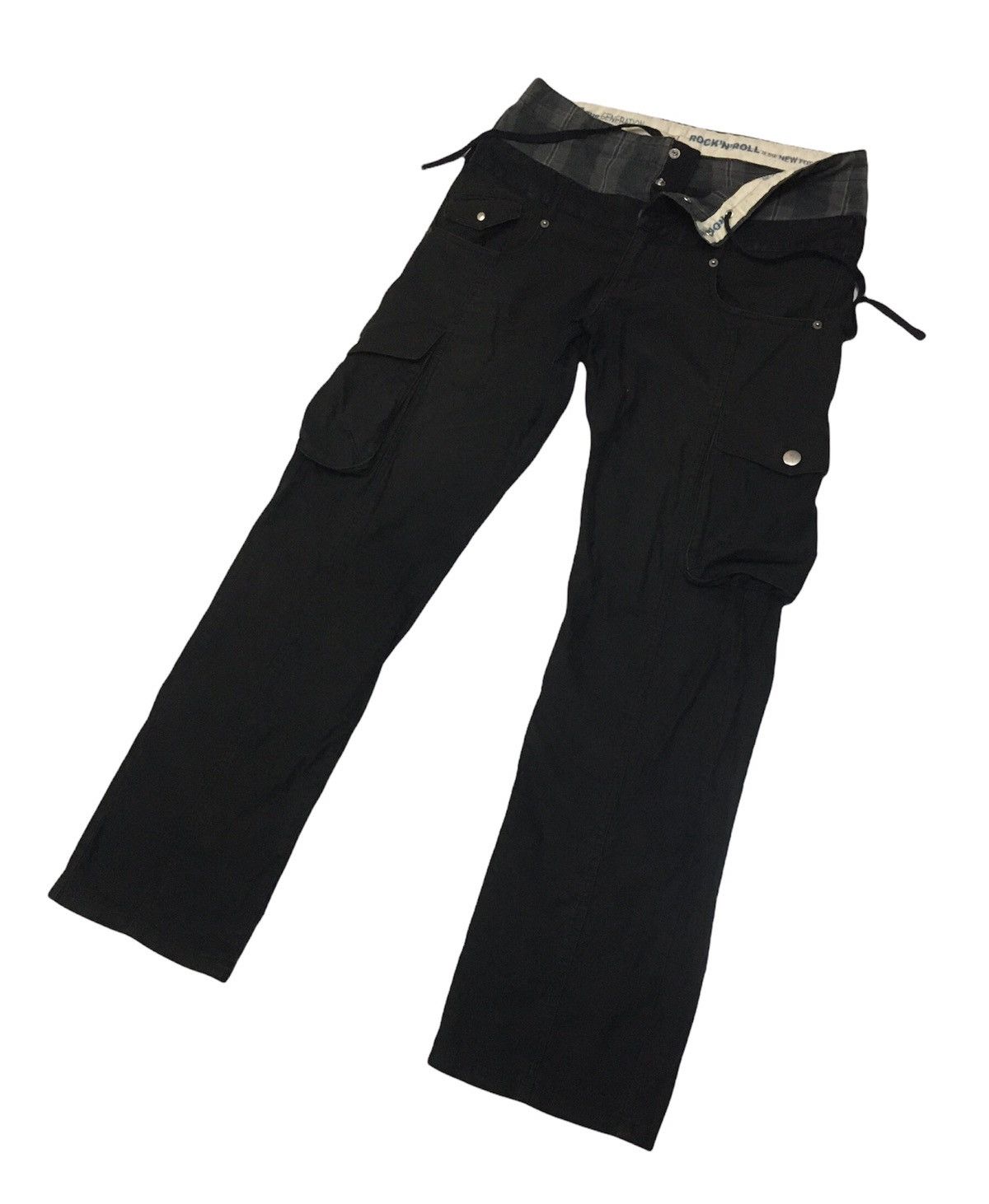 Japanese Brand × PPFM PPFM rock n roll cargo pocket double waist pants Size US 30 / EU 46 - 4 Thumbnail