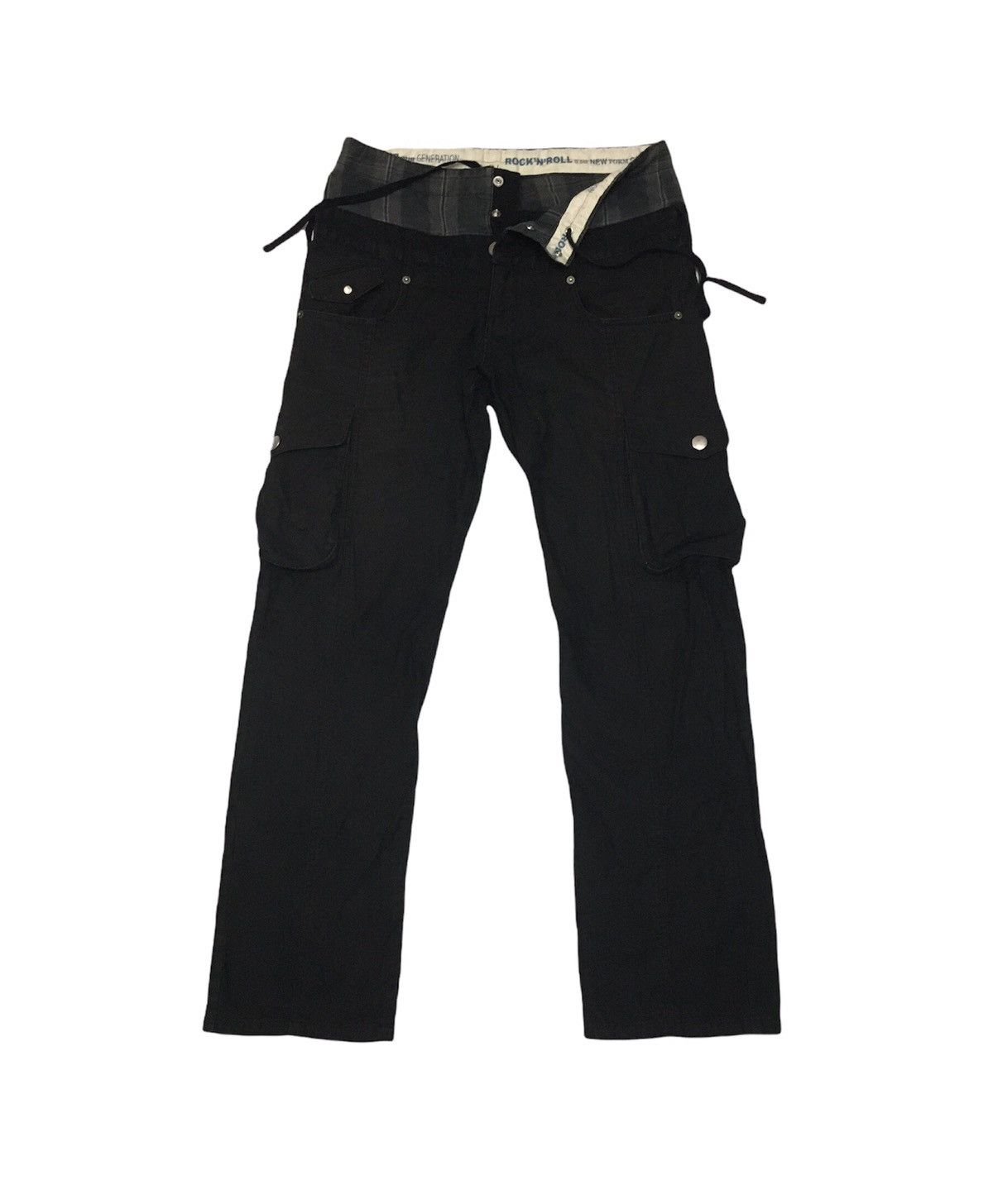 Japanese Brand × PPFM PPFM rock n roll cargo pocket double waist pants Size US 30 / EU 46 - 5 Thumbnail