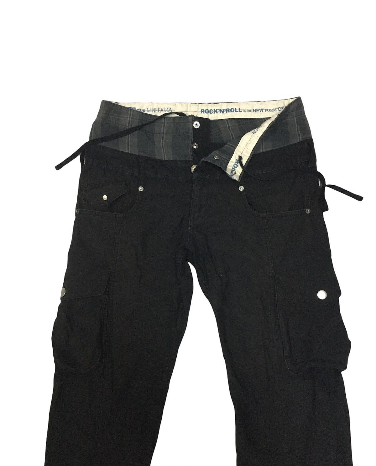 Japanese Brand × PPFM PPFM rock n roll cargo pocket double waist pants Size US 30 / EU 46 - 3 Thumbnail