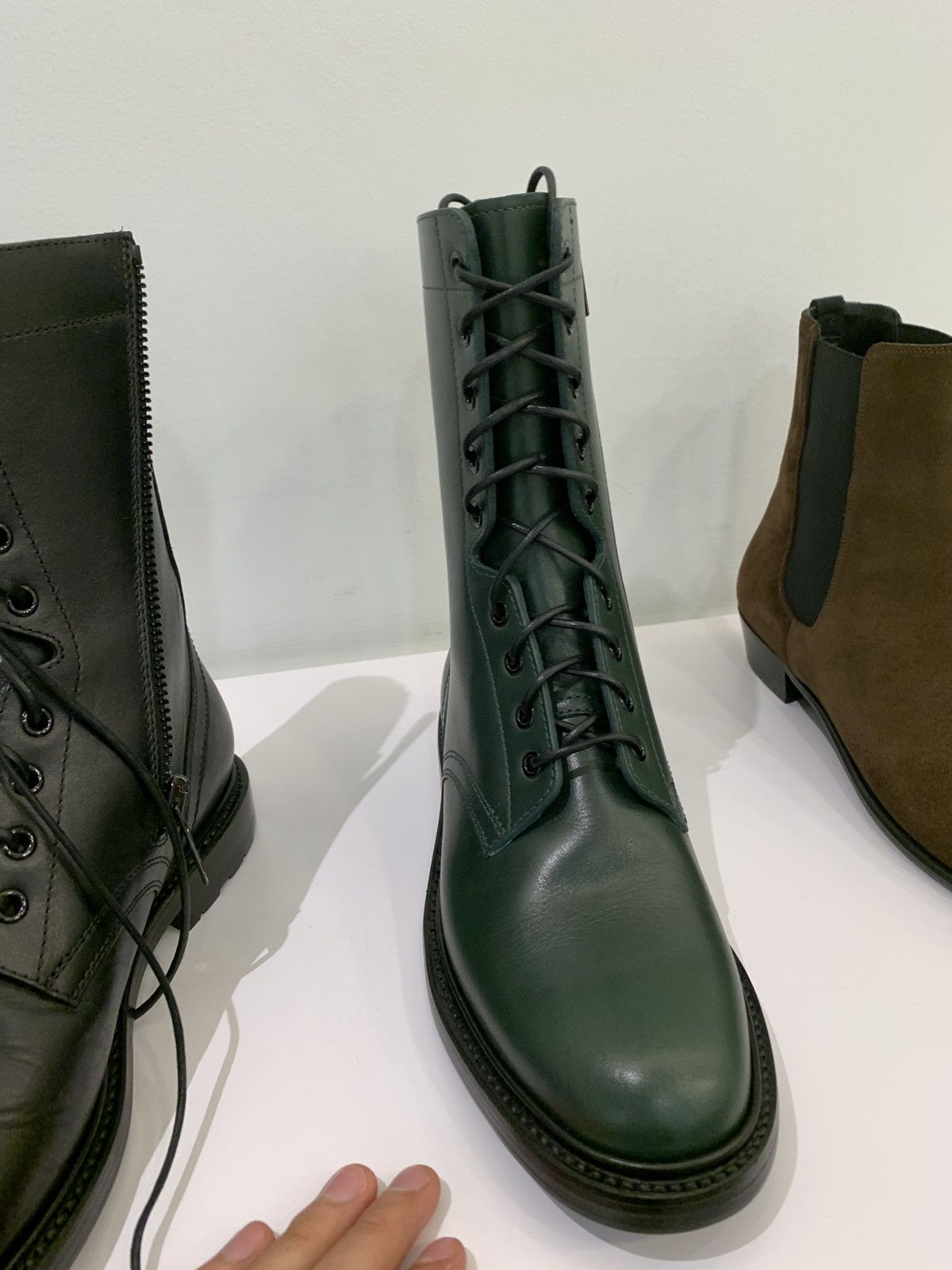 Celine Ranger Combat Boots im Green Size US 6.5 / EU 39-40 - 4 Thumbnail