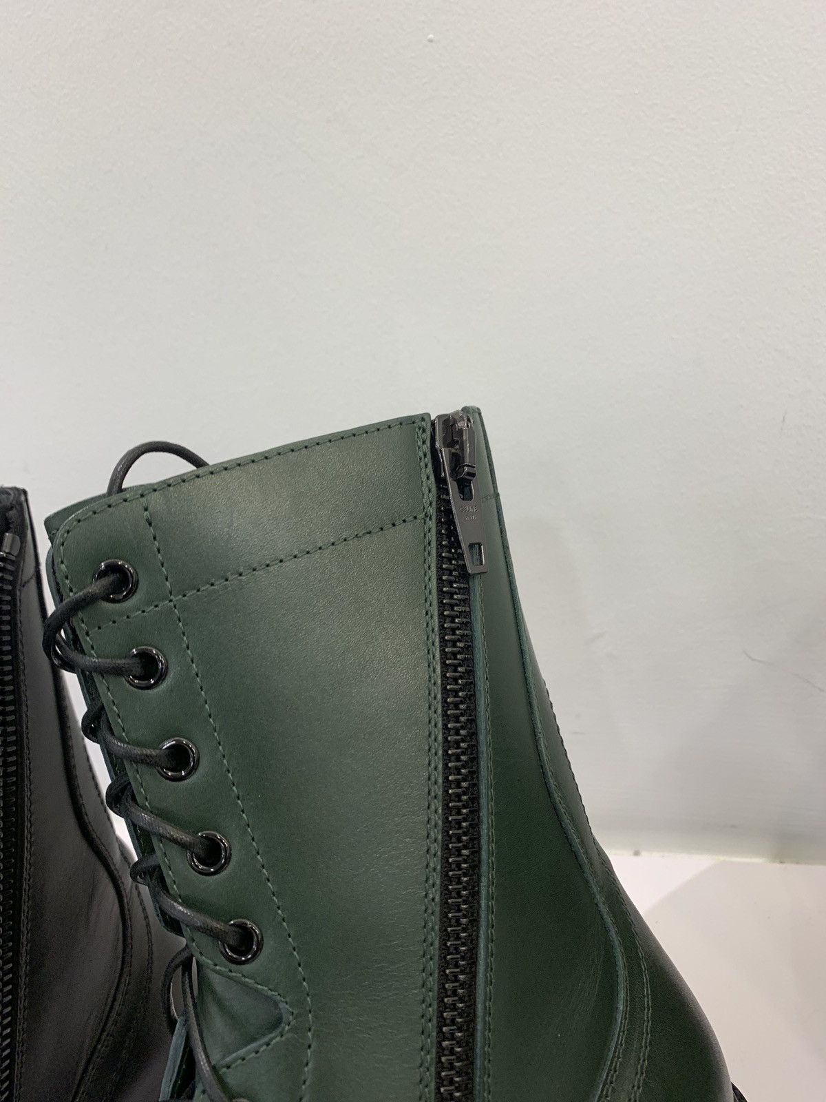 Celine Ranger Combat Boots im Green Size US 6.5 / EU 39-40 - 3 Thumbnail