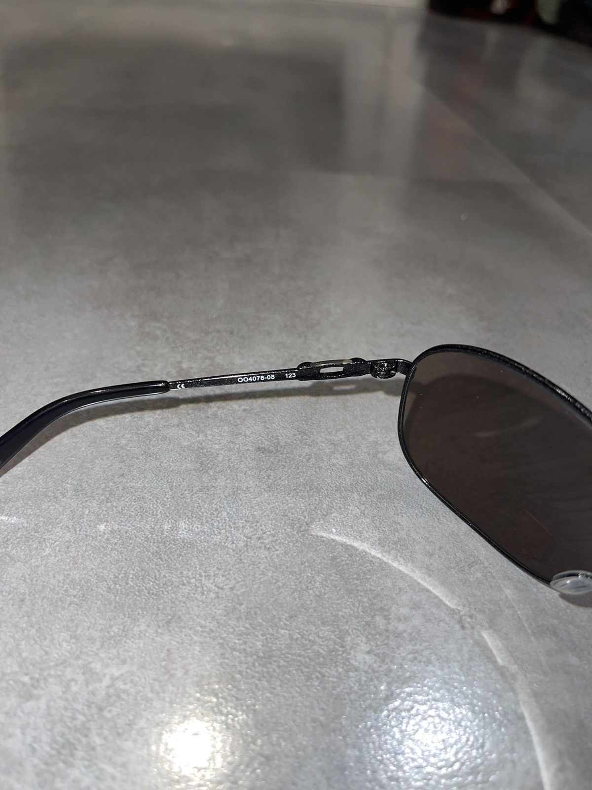 Oakley Oakley OO4078-08 "Coffected" Silver Black Shield Sunglasses Size ONE SIZE - 13 Thumbnail