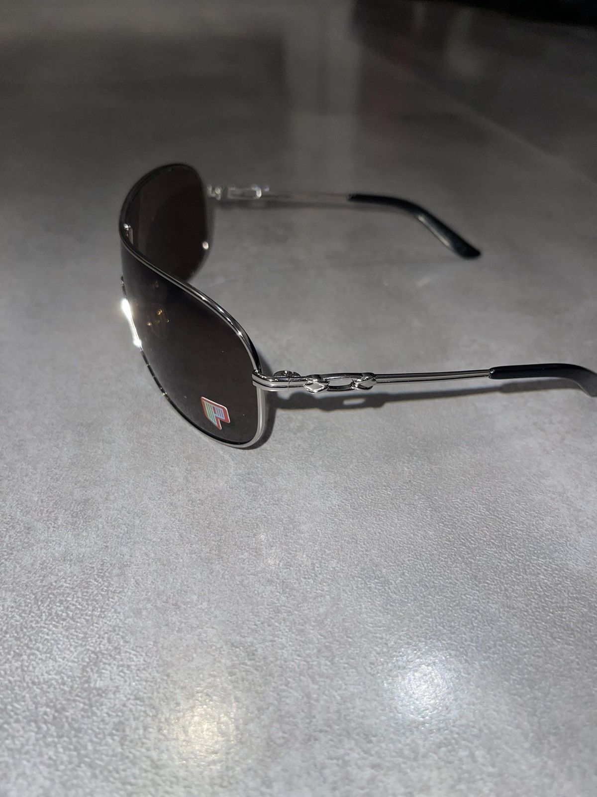 Oakley Oakley OO4078-07 "Coffected" Silver Black Shield Sunglasses Size ONE SIZE - 6 Thumbnail