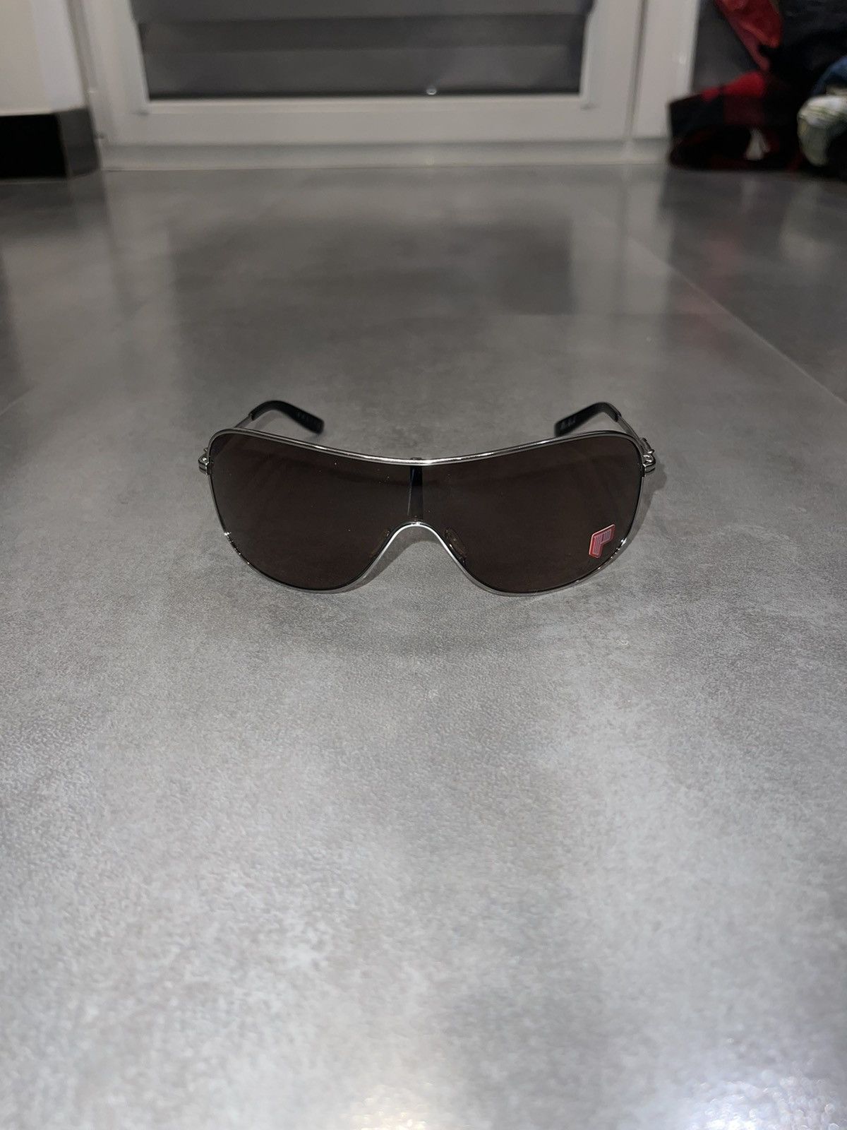 Oakley Oakley OO4078-07 "Coffected" Silver Black Shield Sunglasses Size ONE SIZE - 2 Thumbnail
