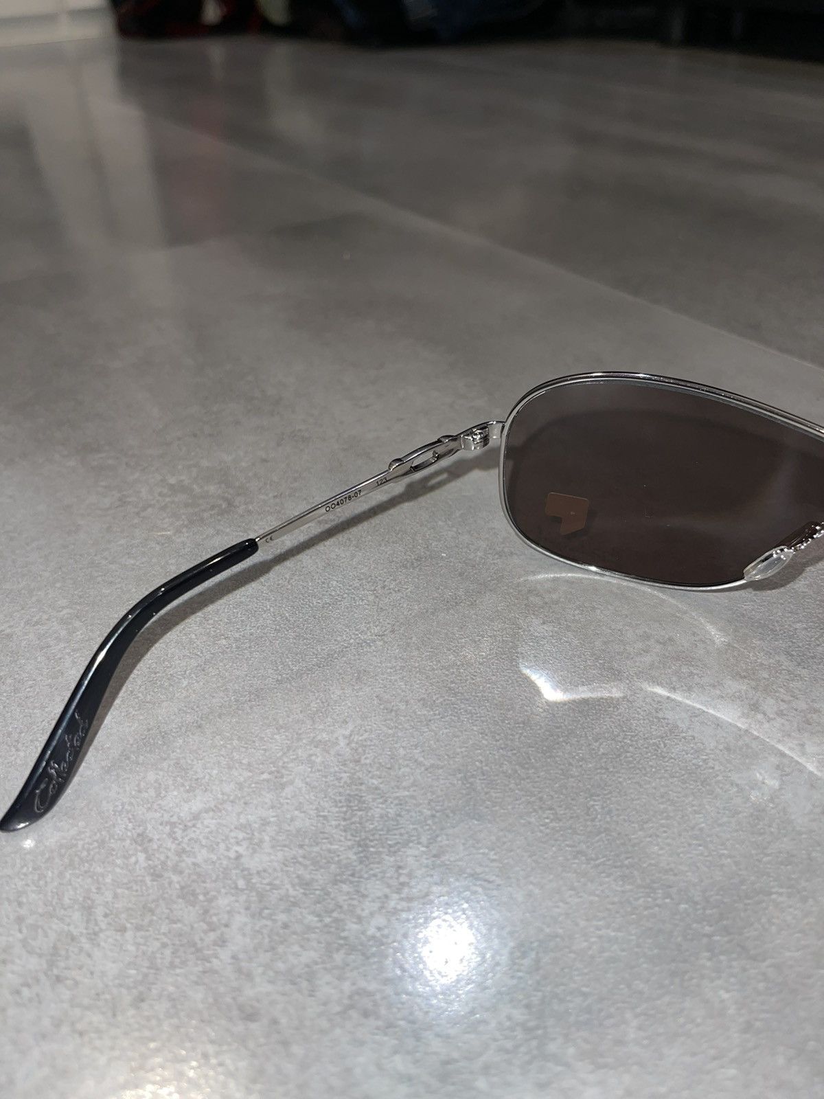 Oakley Oakley OO4078-07 "Coffected" Silver Black Shield Sunglasses Size ONE SIZE - 12 Thumbnail