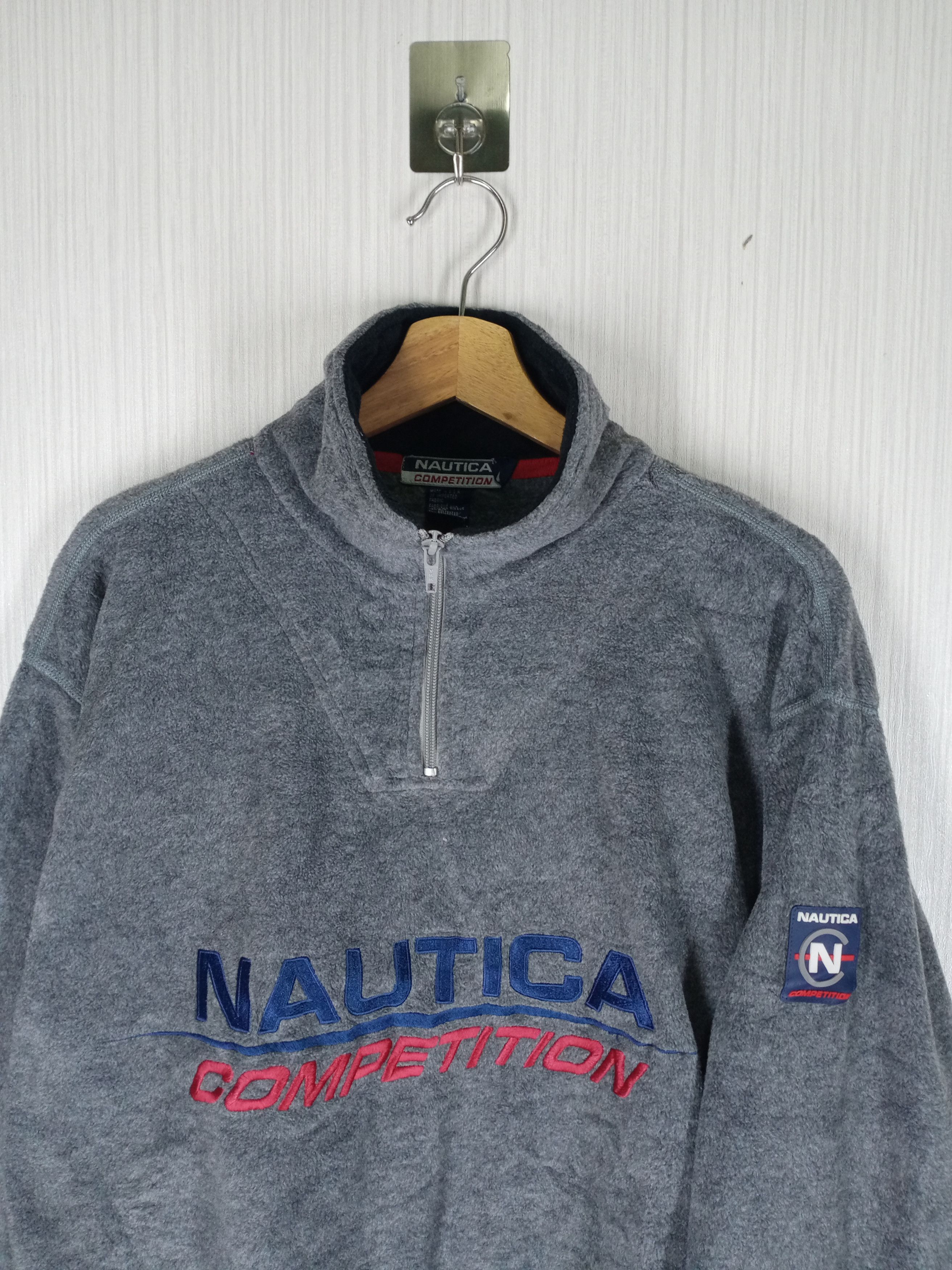 Nautica Vintage Nautica Competition Half Zipper Fleece Sweatshirt Size US L / EU 52-54 / 3 - 2 Thumbnail