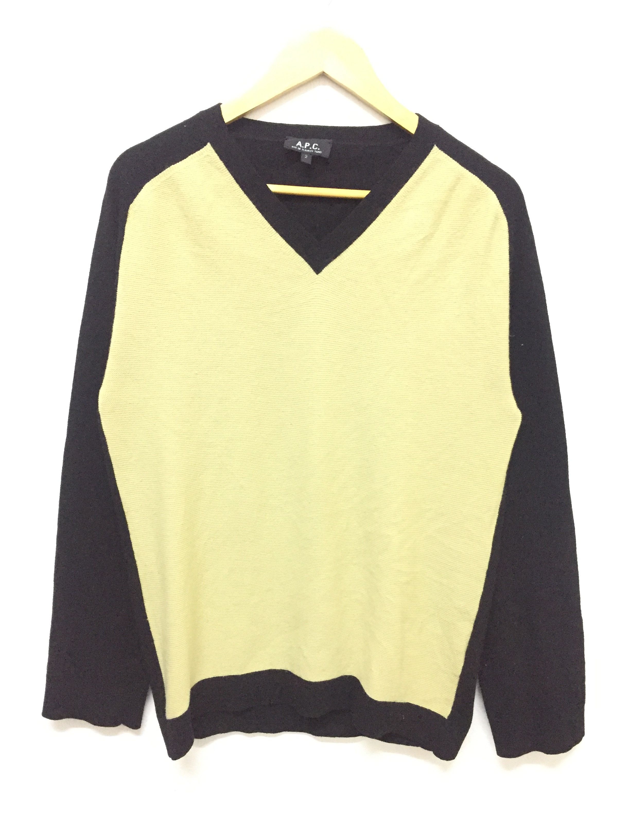 A.P.C. Vtg APC 2 Color wool sweater Size US M / EU 48-50 / 2 - 2 Thumbnail