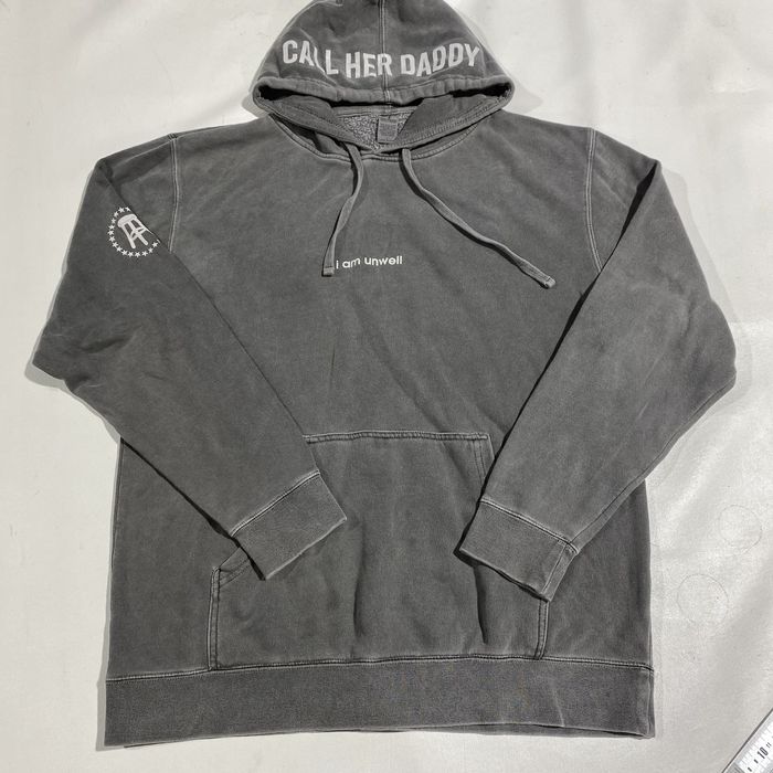 Japanese Brand Call Her Daddy Hoodie Grey pullover barstool sports