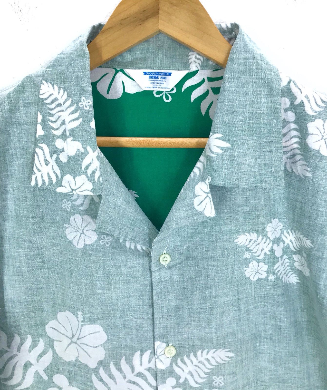 Mickey Mouse Disney MICKEY Mouse Flower Reverse Print Hawaiian Shirt Size US M / EU 48-50 / 2 - 2 Thumbnail