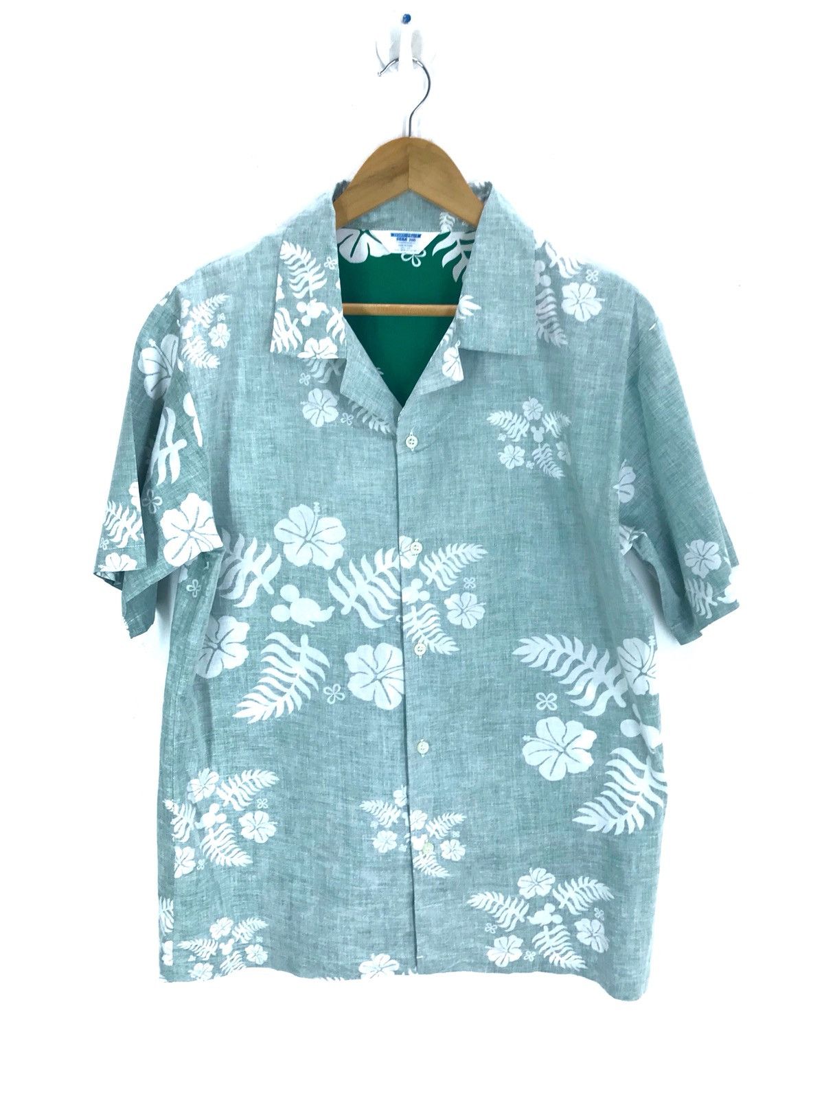Mickey Mouse Disney MICKEY Mouse Flower Reverse Print Hawaiian Shirt Size US M / EU 48-50 / 2 - 1 Thumbnail