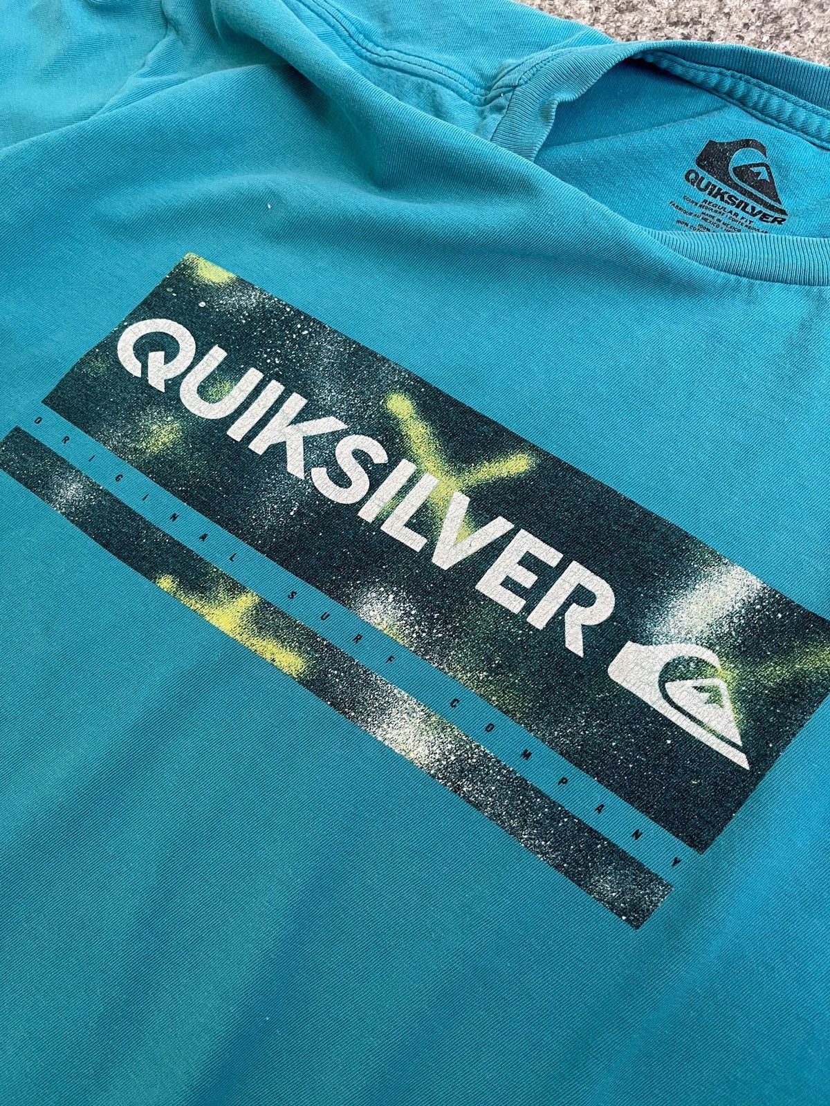 Quiksilver × Vintage VINTAGE MADE IN MEXICO SKATEBOARDING RARE Y2K TEE MENS L Size US L / EU 52-54 / 3 - 4 Thumbnail