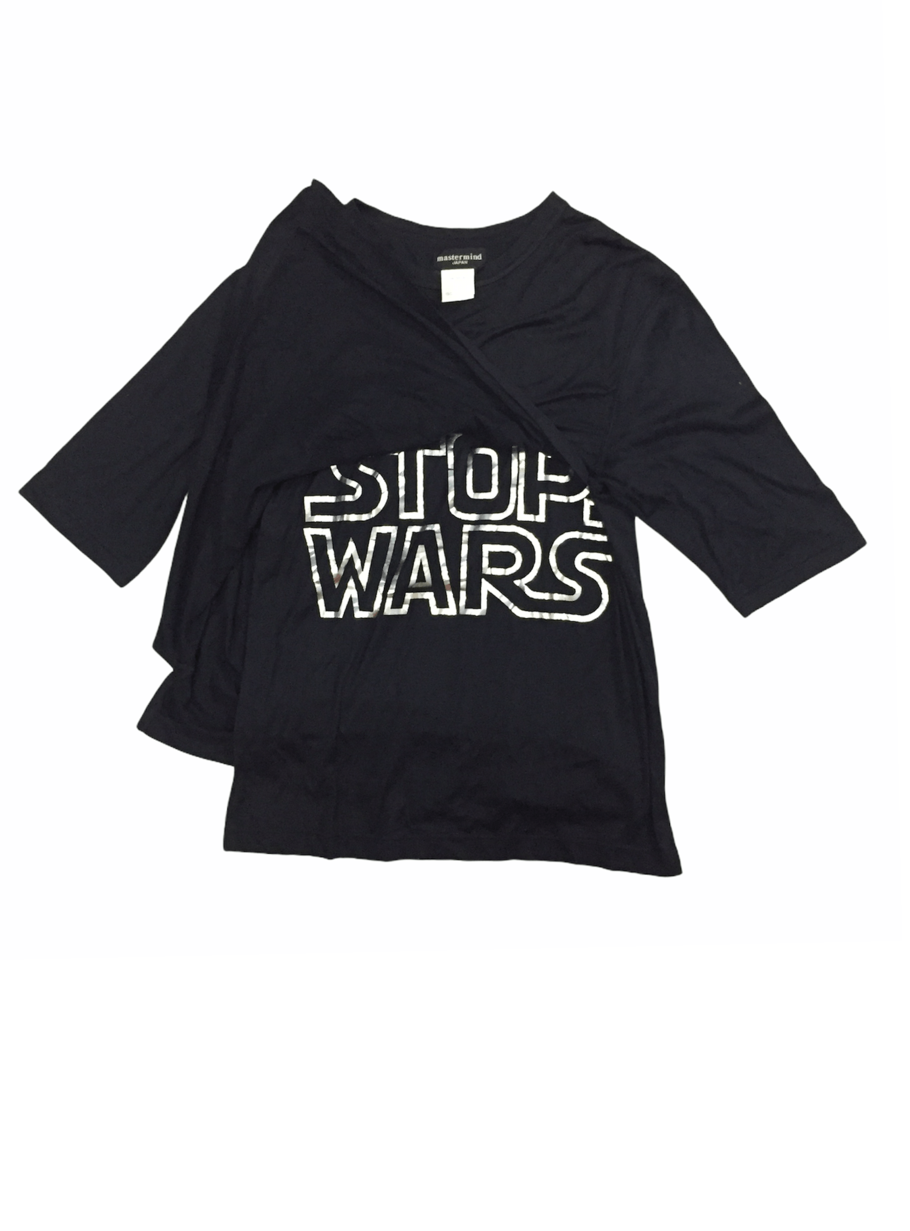 image of Mastermind Japan VTG Mastermind Stop Wars Star Wars Split Layer Tee in Black, Men's (Size Large)