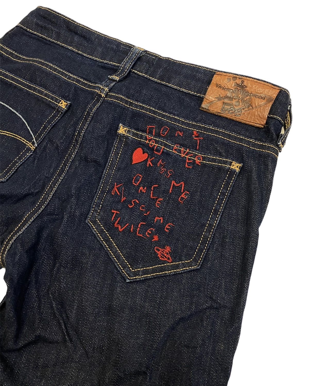 Lee × Vivienne Westwood 🔥🔥Lee Vivienne Westwood Elvis Presley Quotes Size 27" / US 4 / IT 40 - 7 Thumbnail