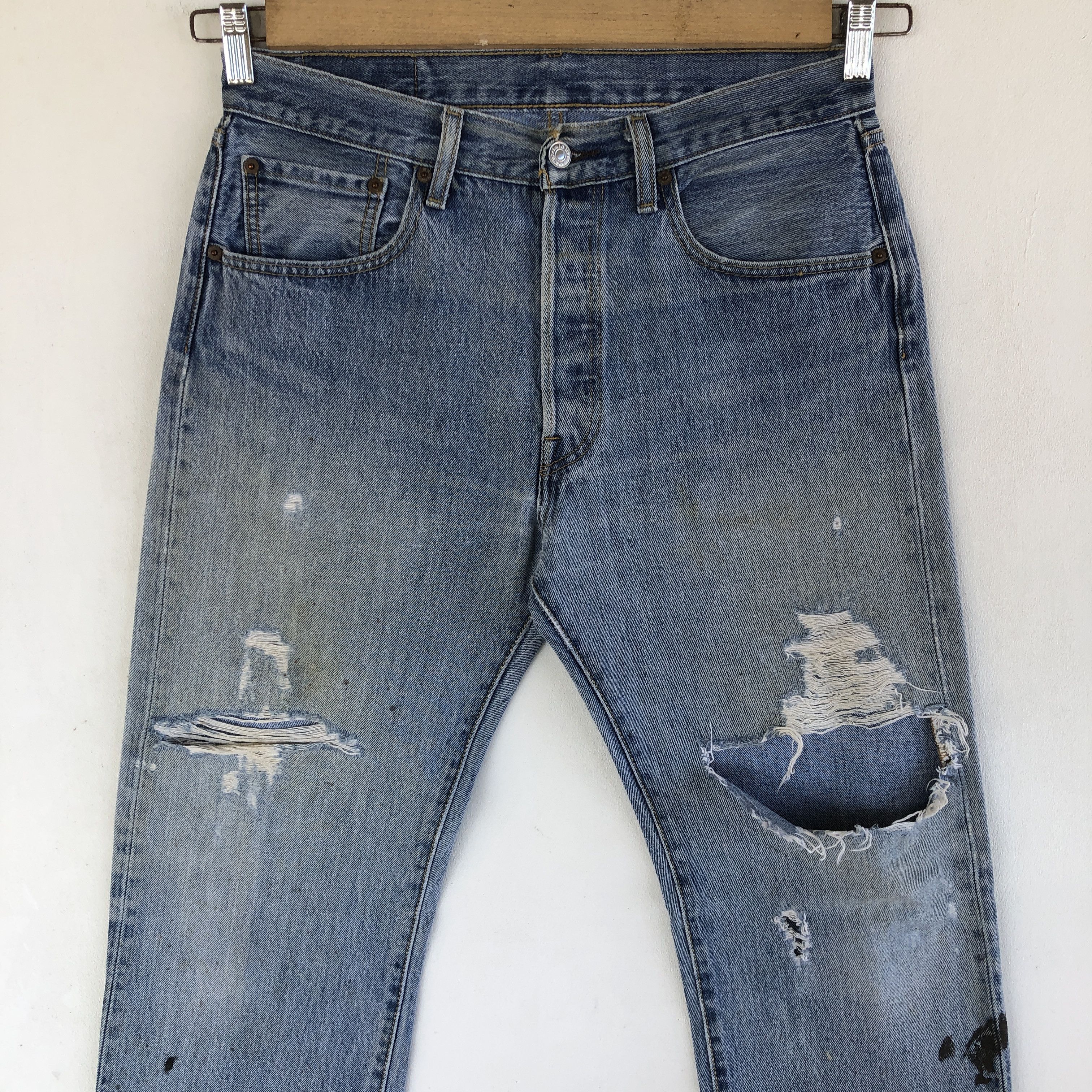 Levi's Vintage Levi's 501 Distressed Jeans Levis 501 Denim Pants Size 30" / US 8 / IT 44 - 3 Thumbnail