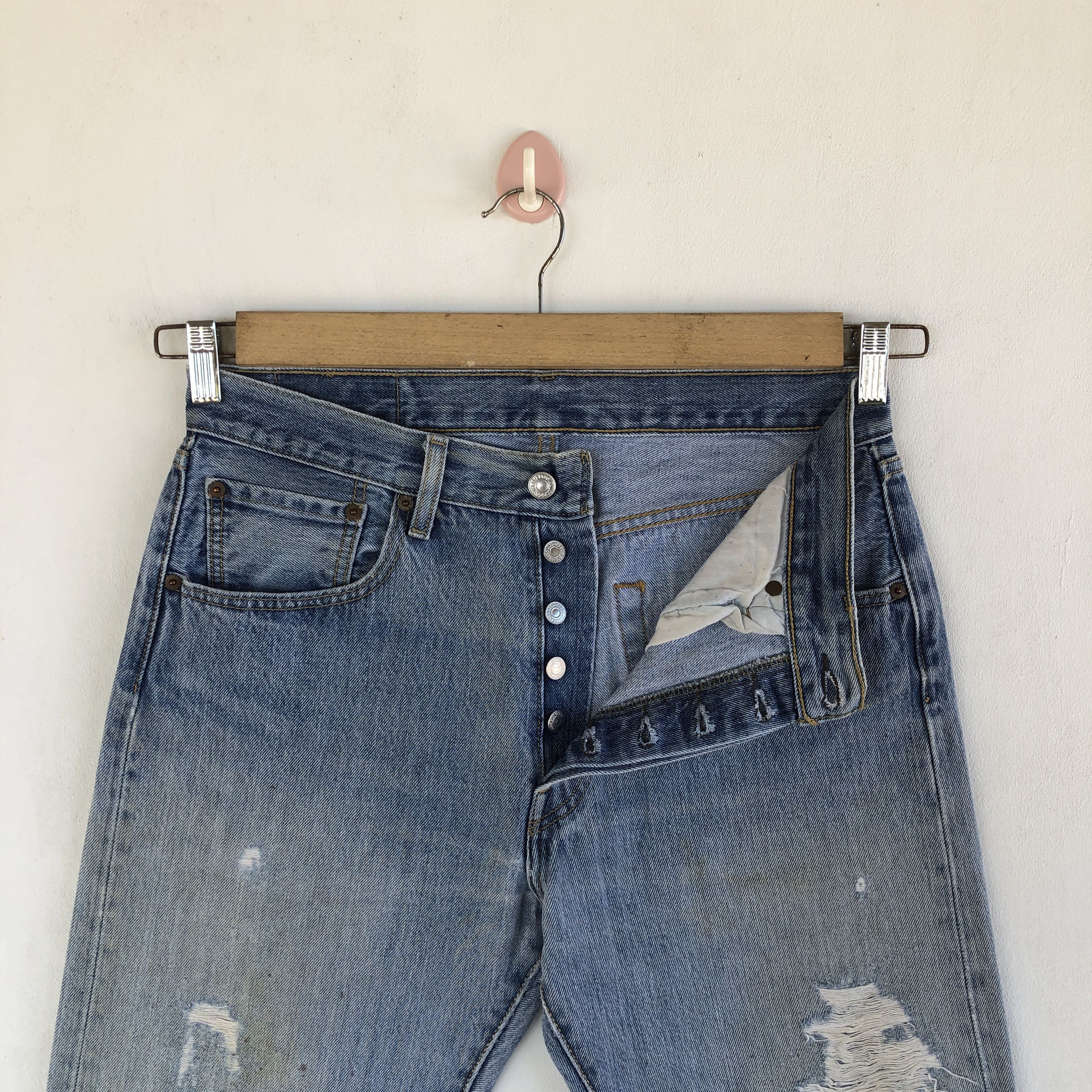 Levi's Vintage Levi's 501 Distressed Jeans Levis 501 Denim Pants Size 30" / US 8 / IT 44 - 8 Thumbnail