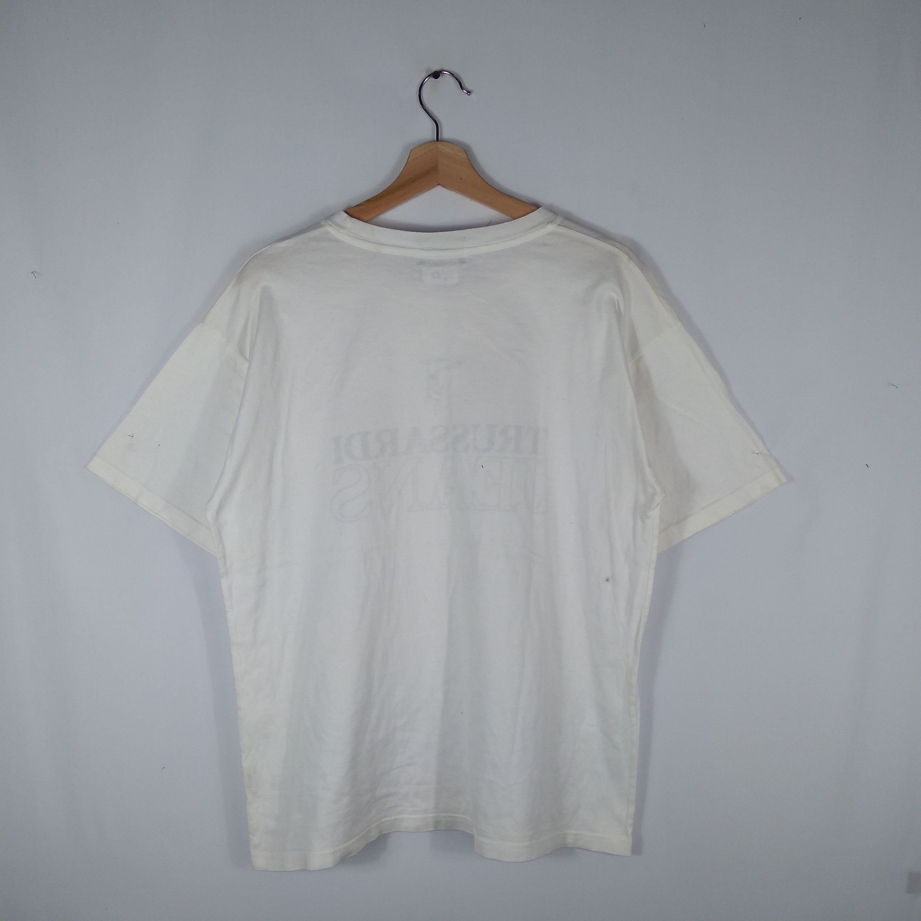 Trussardi × Vintage Vintage Trussardi Jeans Big Spellout Shirt Size US L / EU 52-54 / 3 - 3 Thumbnail