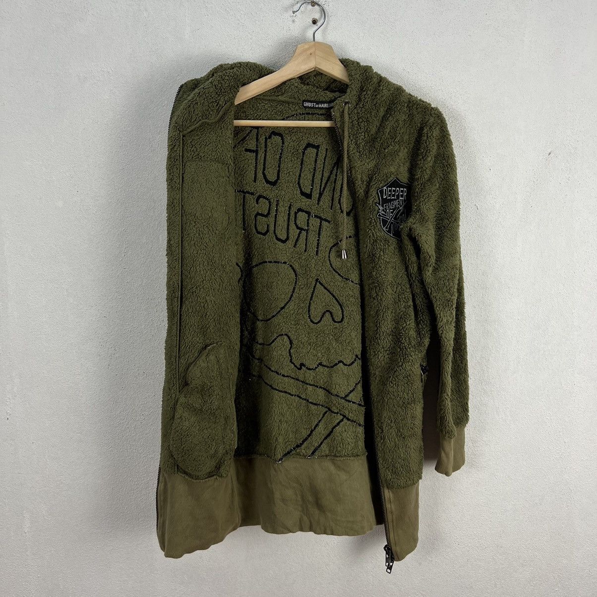 Japanese Brand RARE FLEECE GHOST OF HARLEM BIG LOGO JAPAN MADE Size US S / EU 44-46 / 1 - 8 Thumbnail