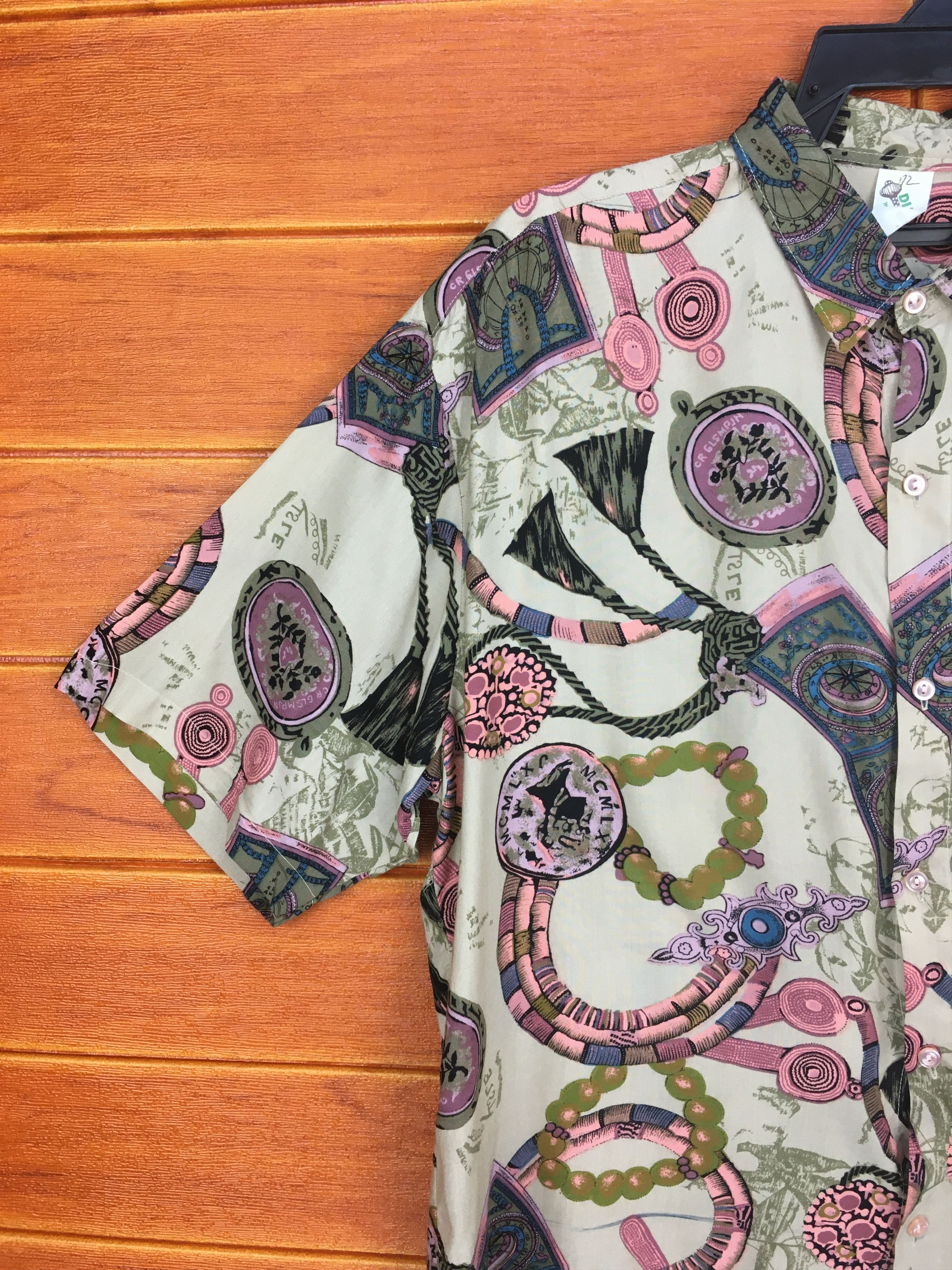 Vintage Vintage DIJAC Baroque psychedelic Luxury Hawaiian Shirt Size US L / EU 52-54 / 3 - 3 Thumbnail