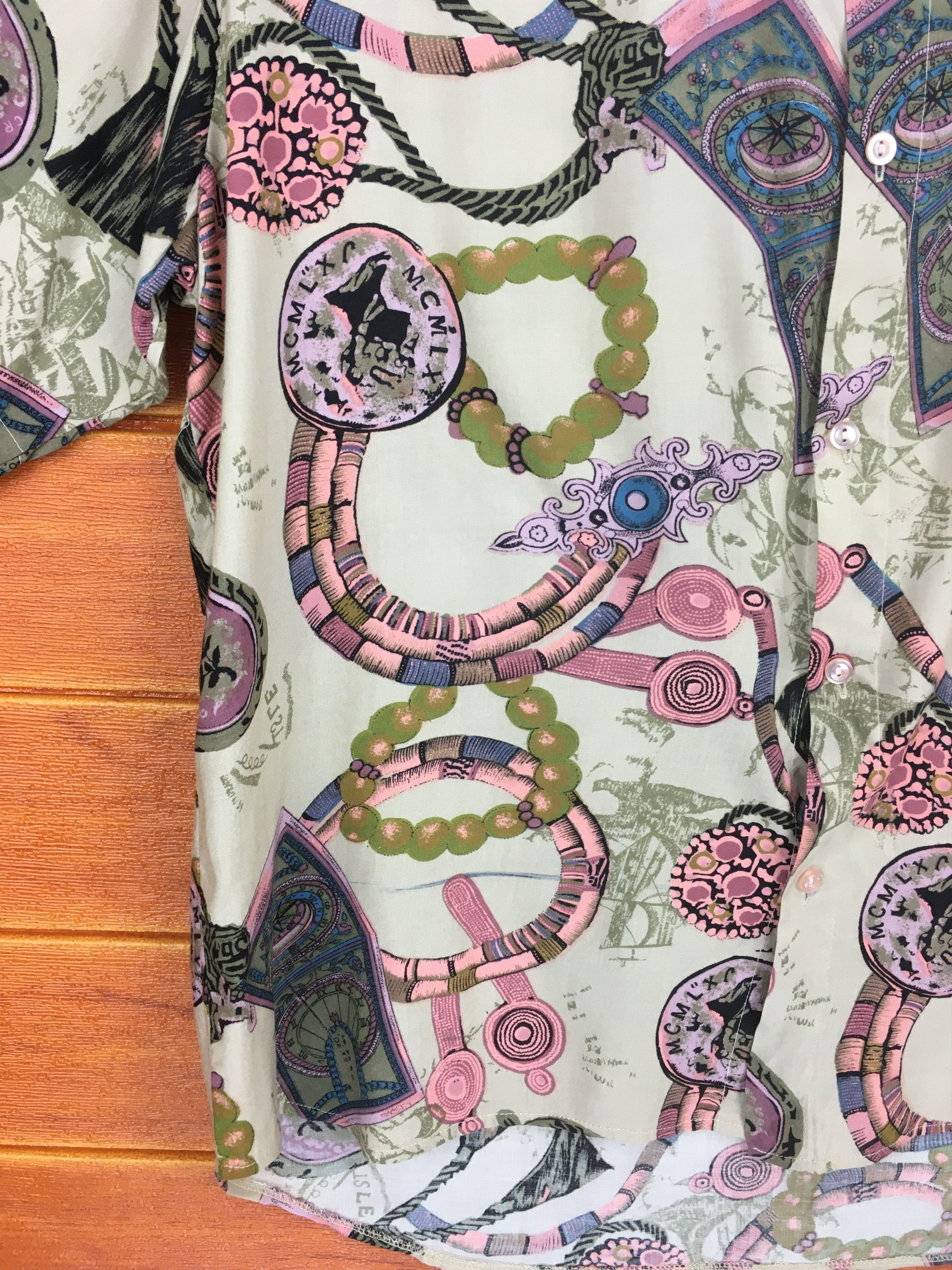 Vintage Vintage DIJAC Baroque psychedelic Luxury Hawaiian Shirt Size US L / EU 52-54 / 3 - 4 Thumbnail