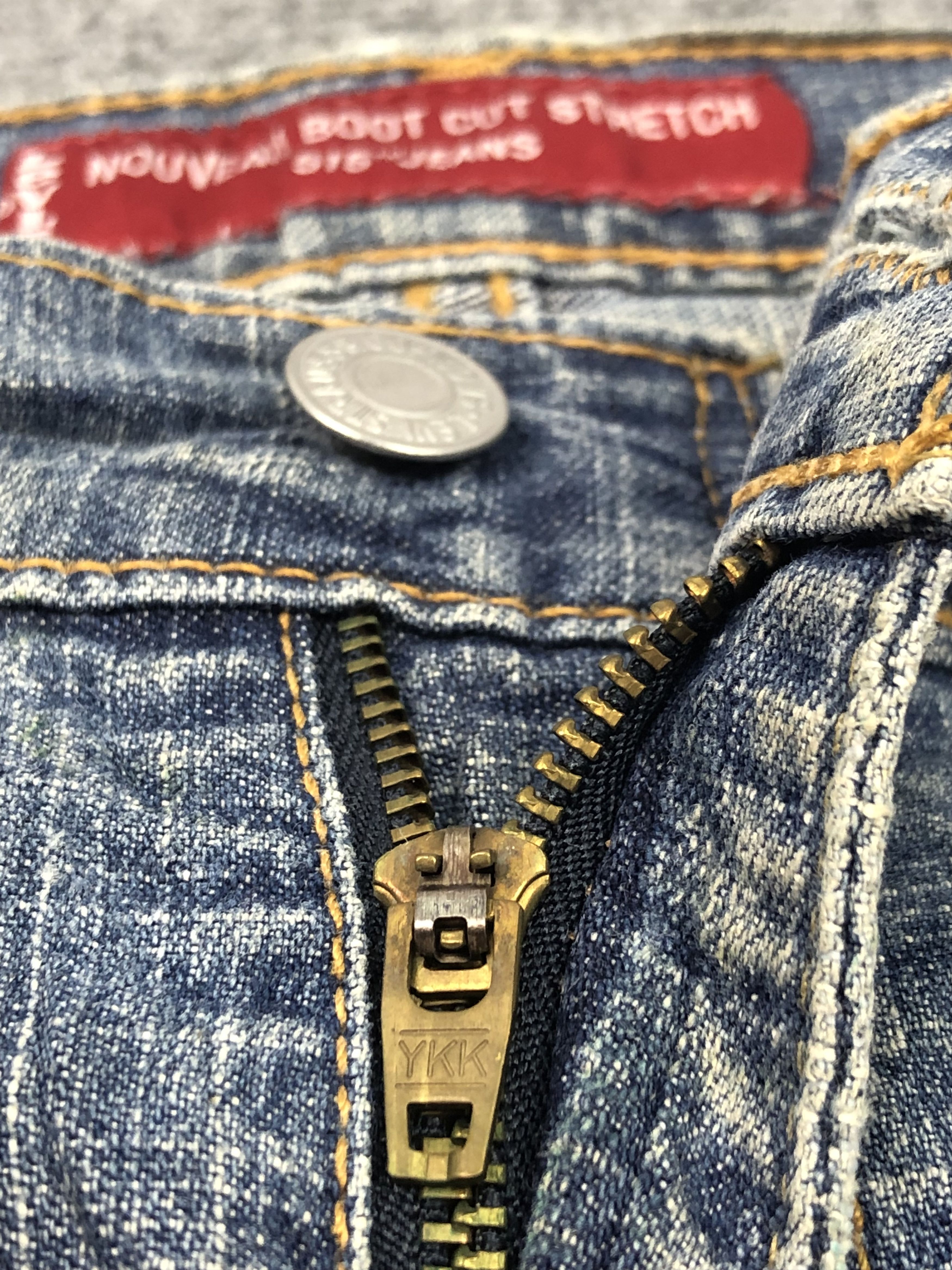 Levi's Vintage levis 515 Flare Blue Denim DP0229 Size US 33 - 8 Thumbnail