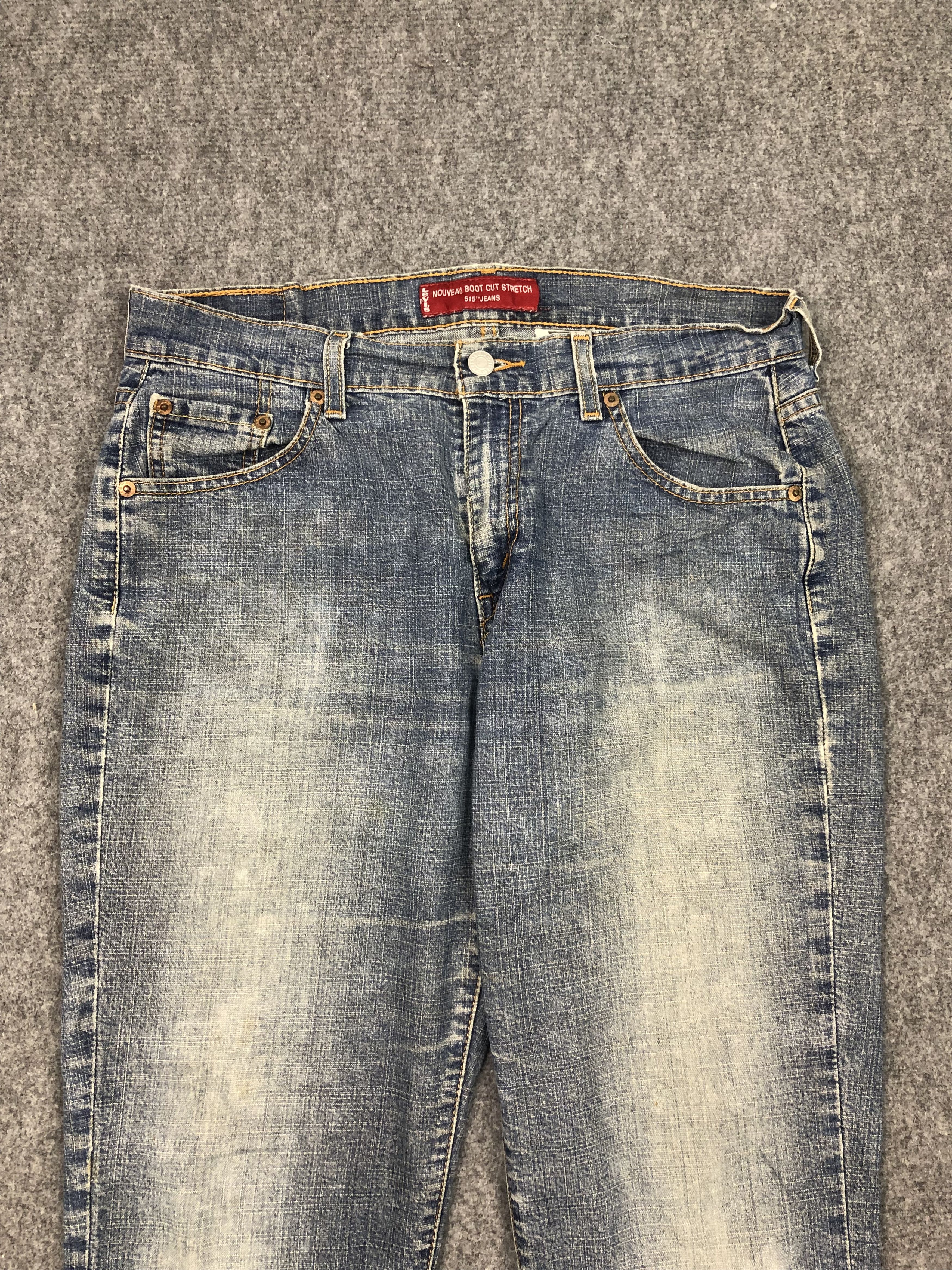 Levi's Vintage levis 515 Flare Blue Denim DP0229 Size US 33 - 3 Thumbnail