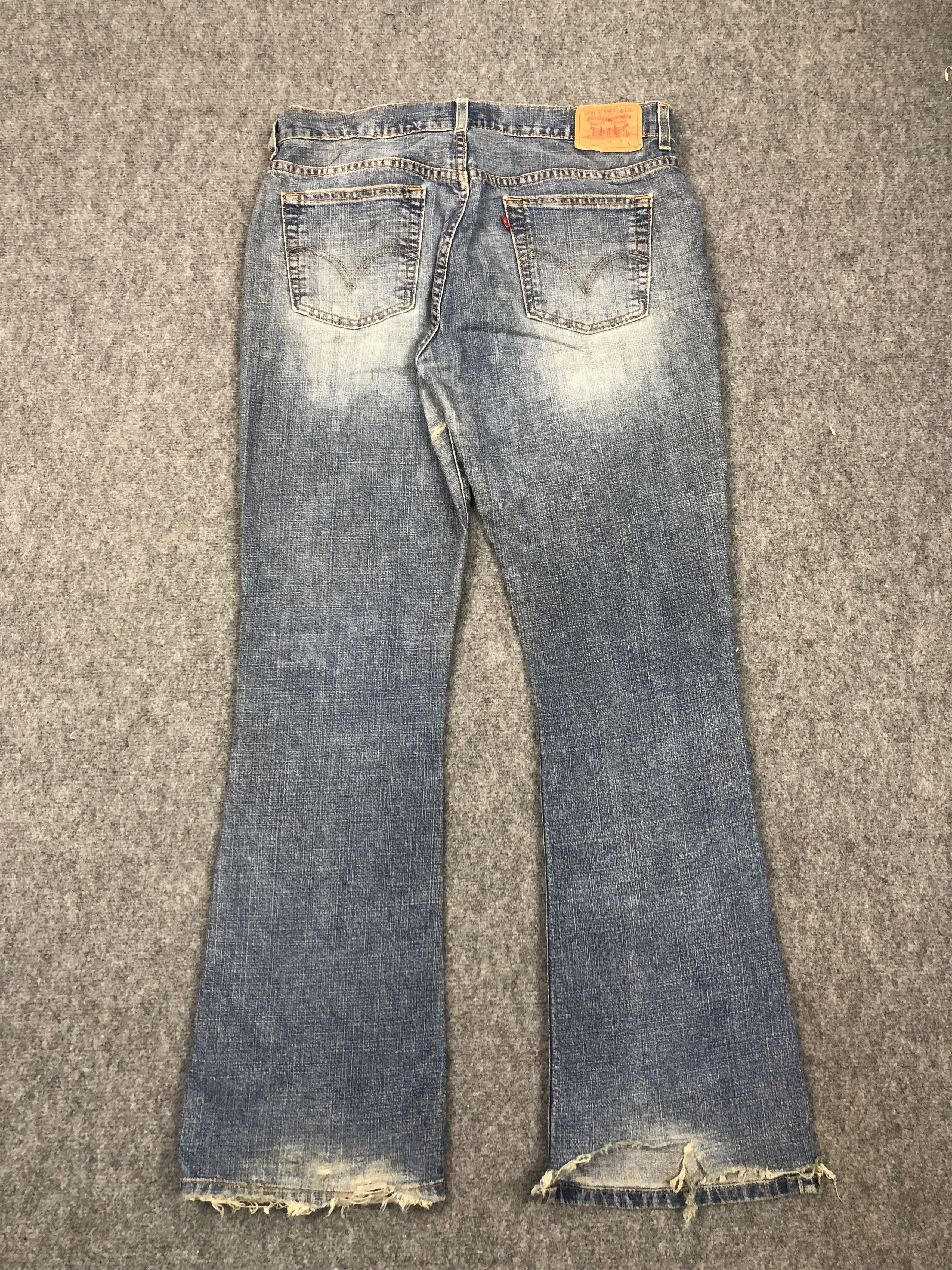 Levi's Vintage levis 515 Flare Blue Denim DP0229 Size US 33 - 2 Thumbnail