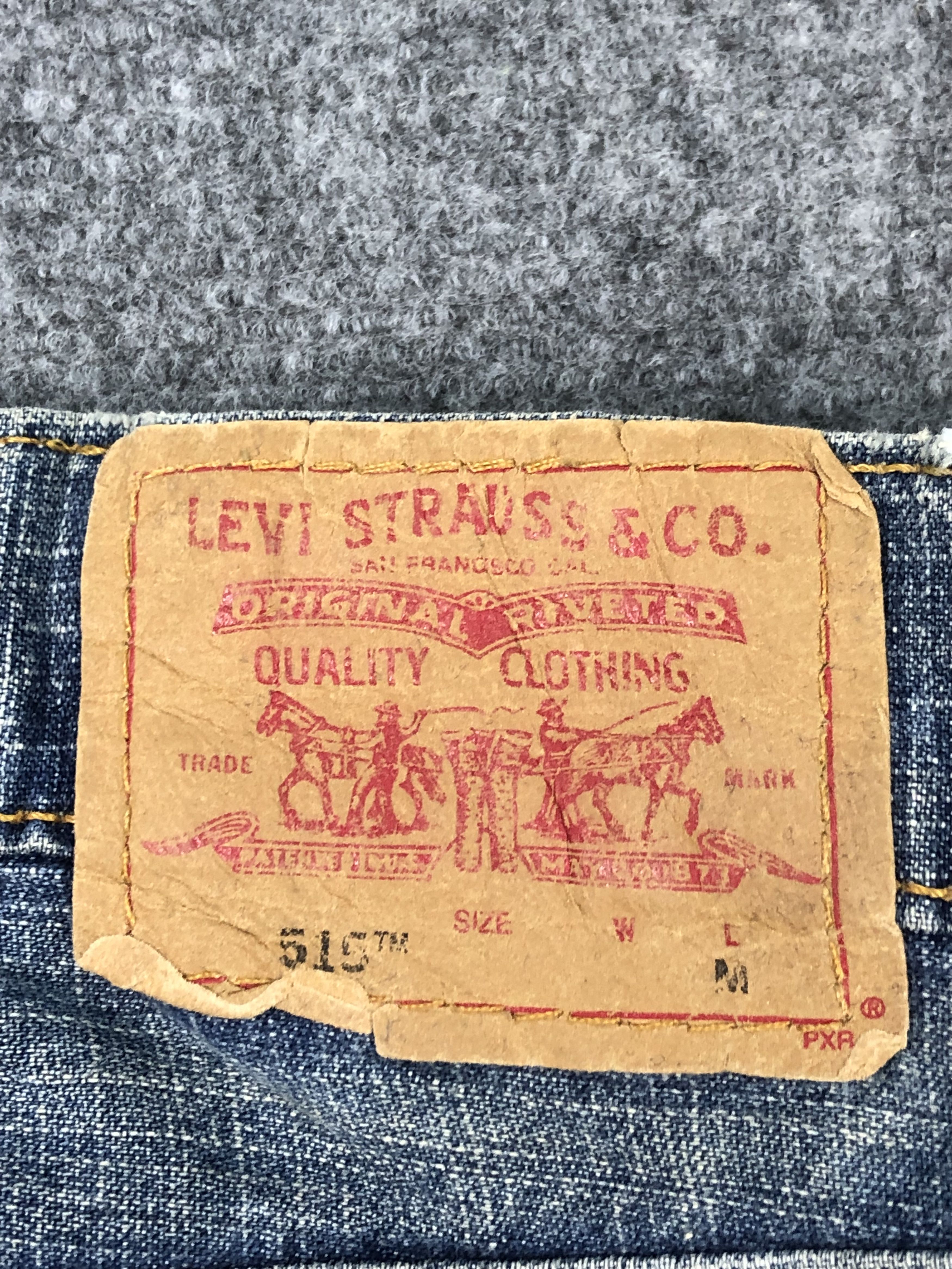 Levi's Vintage levis 515 Flare Blue Denim DP0229 Size US 33 - 5 Thumbnail