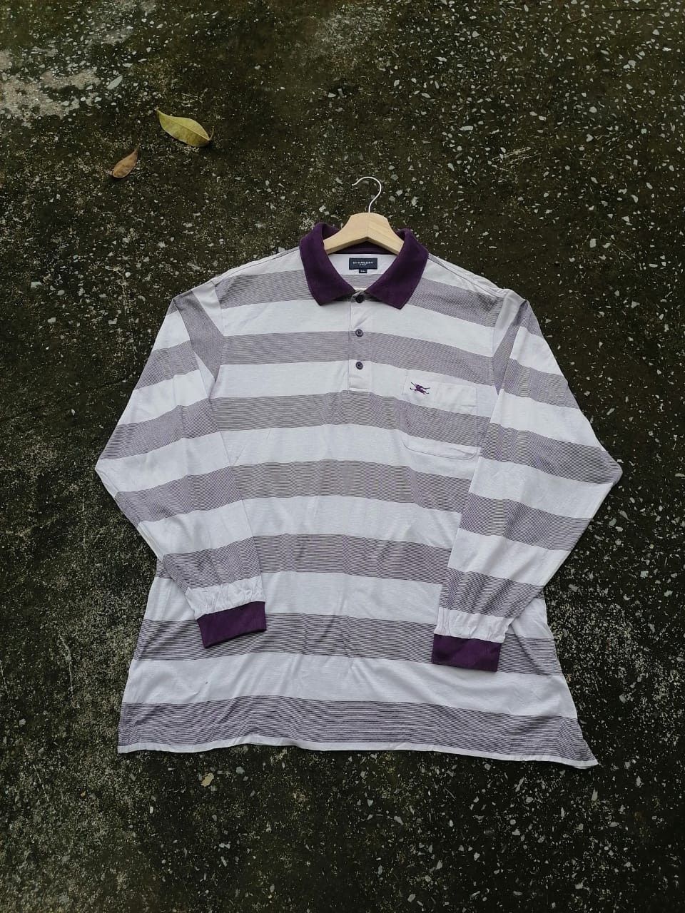 Burberry × Japanese Brand Burberry Golf Made In Japan Longsleeve Polos Size US L / EU 52-54 / 3 - 1 Thumbnail