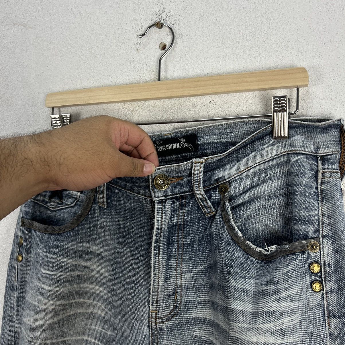Japanese Brand VINTAGE ORIRIN JAPAN DISTRESSED DENIM RARE STYLE WEAR Size US 36 / EU 52 - 7 Thumbnail