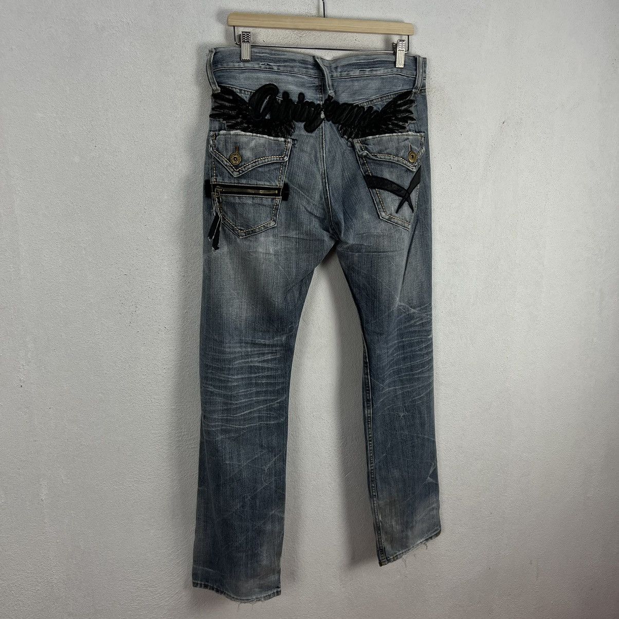 Japanese Brand VINTAGE ORIRIN JAPAN DISTRESSED DENIM RARE STYLE WEAR Size US 36 / EU 52 - 9 Thumbnail