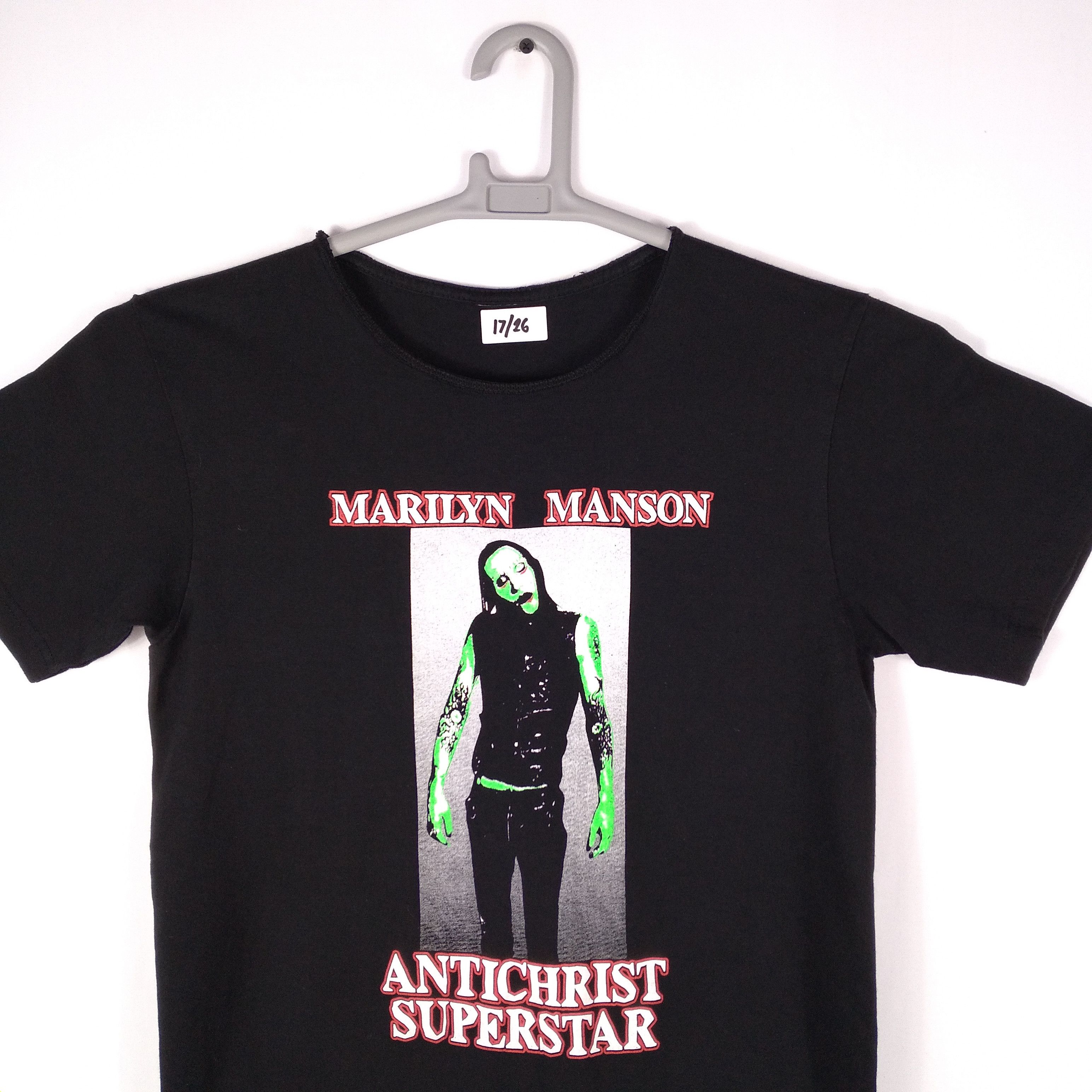 Band Tees × Marilyn Manson × Vintage Vintage Marilyn Manson Antichrist Superstar Promo Metal Tee Size US XS / EU 42 / 0 - 2 Thumbnail