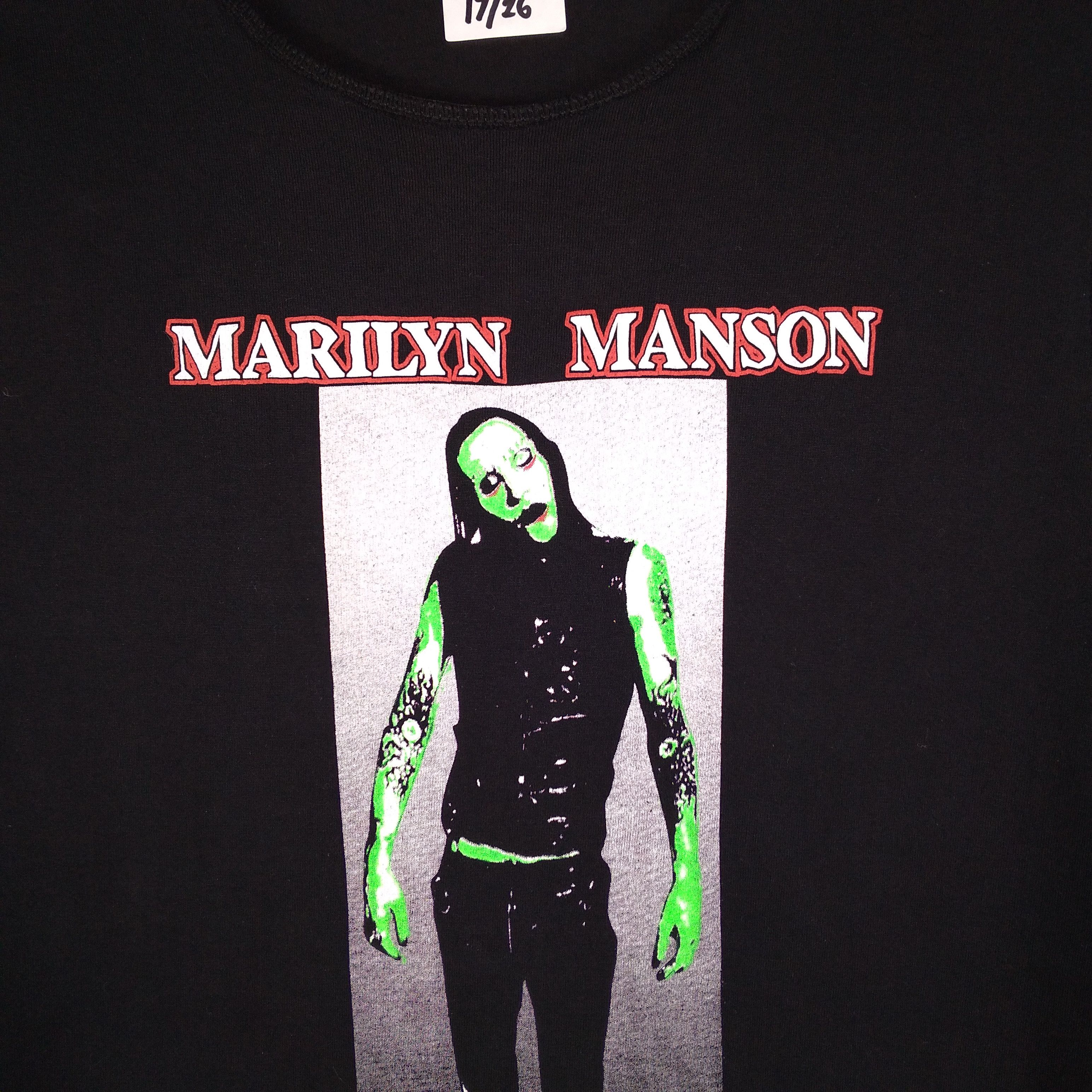 Band Tees × Marilyn Manson × Vintage Vintage Marilyn Manson Antichrist Superstar Promo Metal Tee Size US XS / EU 42 / 0 - 3 Thumbnail