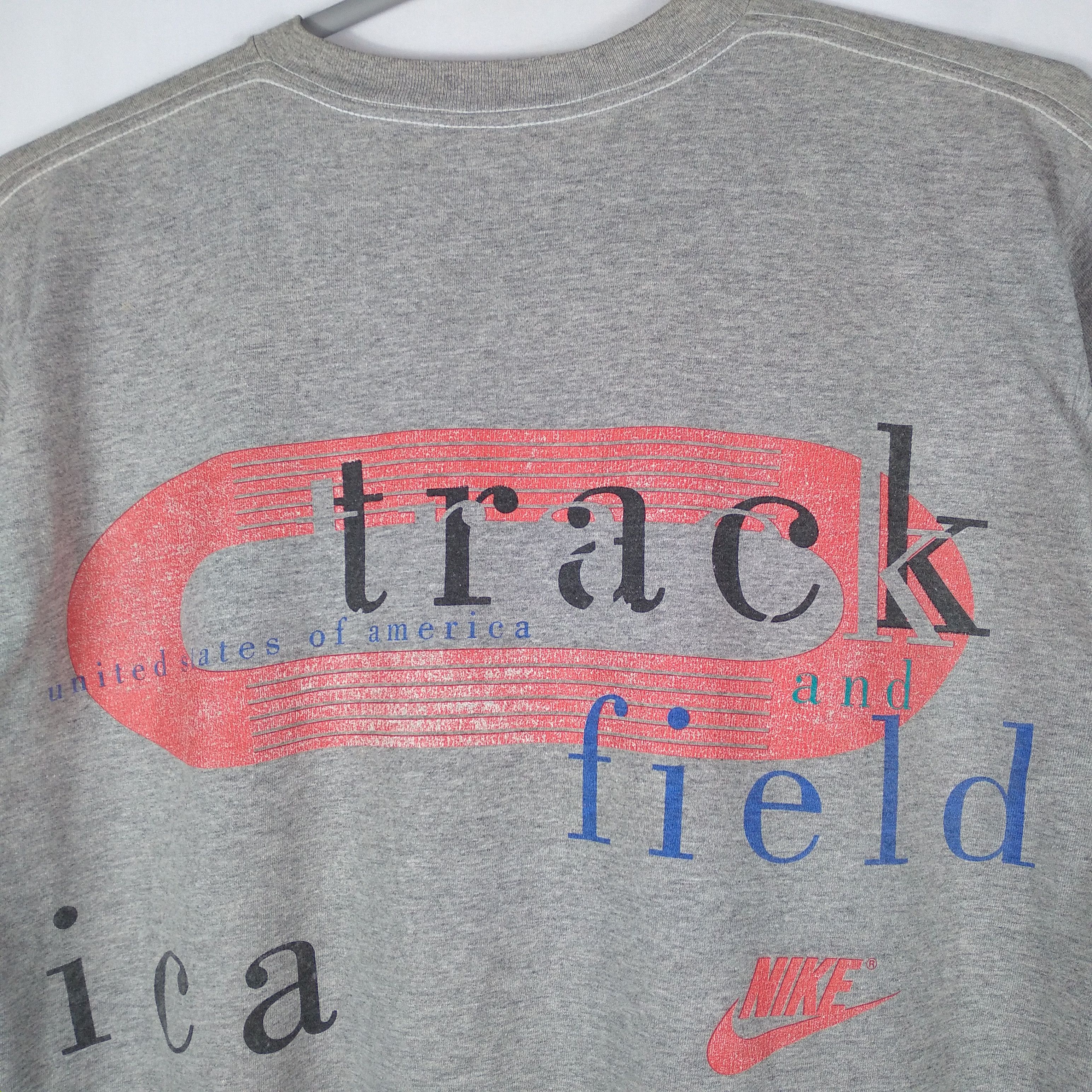 Nike × Vintage Vintage 90s Nike USA Track And Field Tournament Tee Size US XL / EU 56 / 4 - 5 Thumbnail