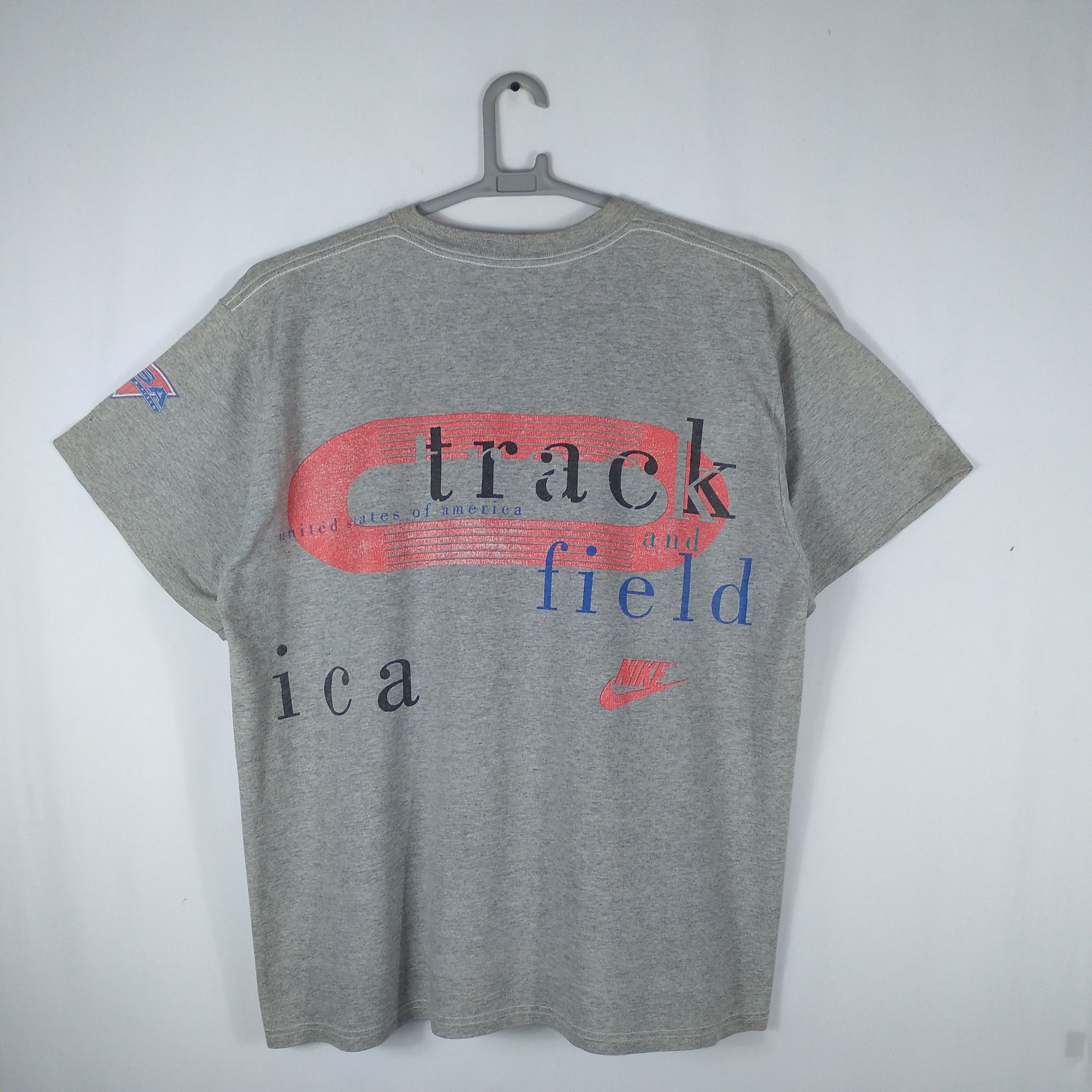 Nike × Vintage Vintage 90s Nike USA Track And Field Tournament Tee Size US XL / EU 56 / 4 - 4 Thumbnail