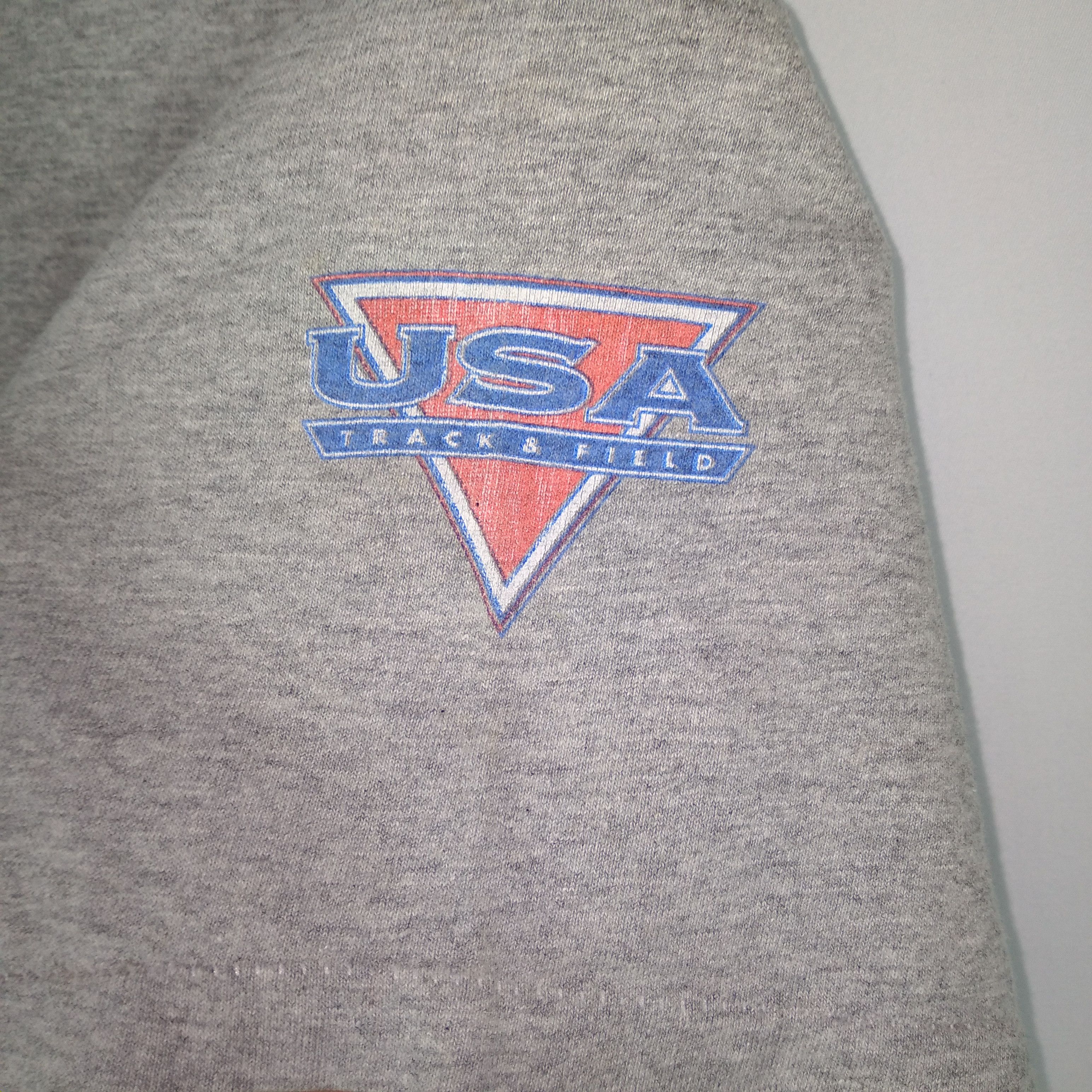 Nike × Vintage Vintage 90s Nike USA Track And Field Tournament Tee Size US XL / EU 56 / 4 - 8 Thumbnail