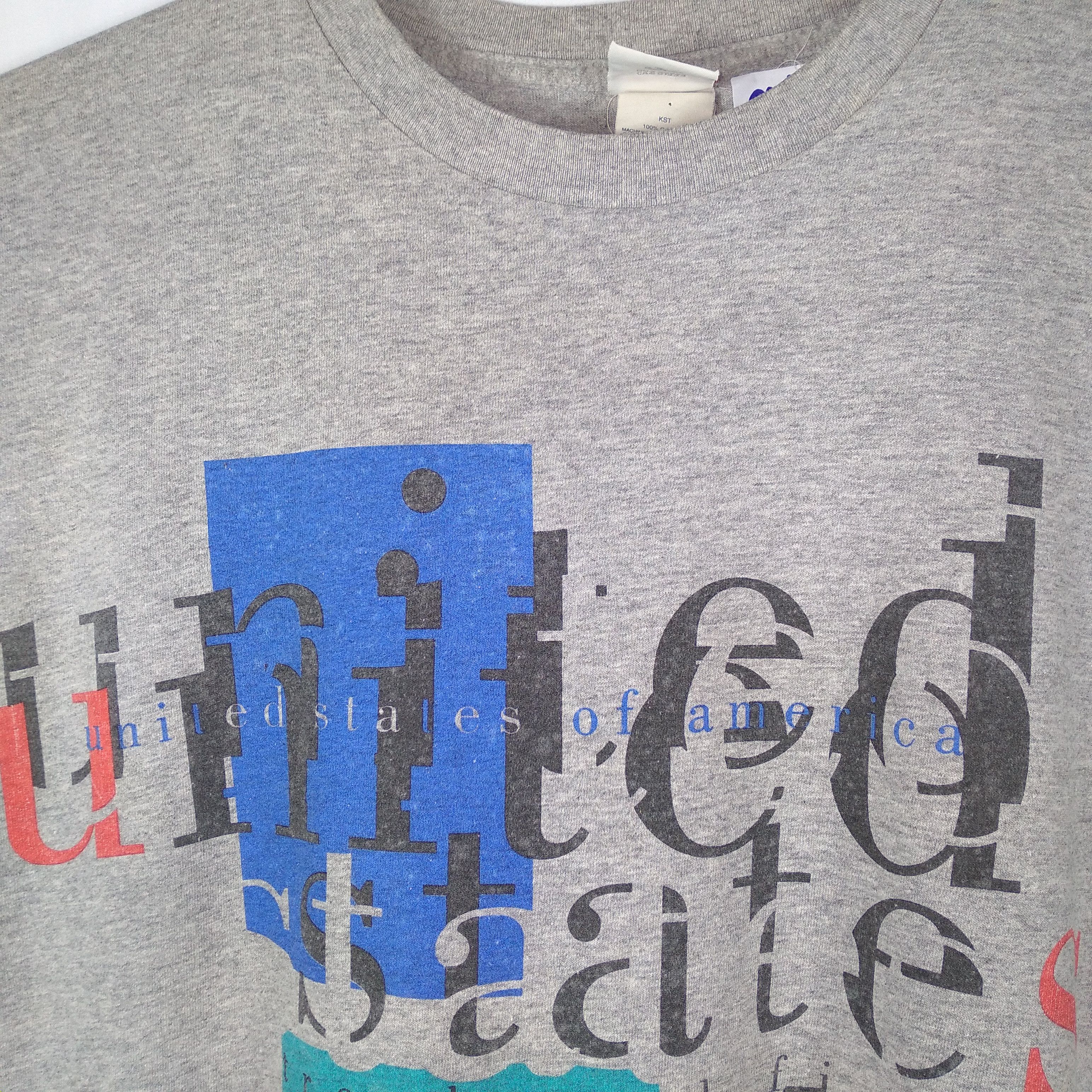 Nike × Vintage Vintage 90s Nike USA Track And Field Tournament Tee Size US XL / EU 56 / 4 - 3 Thumbnail